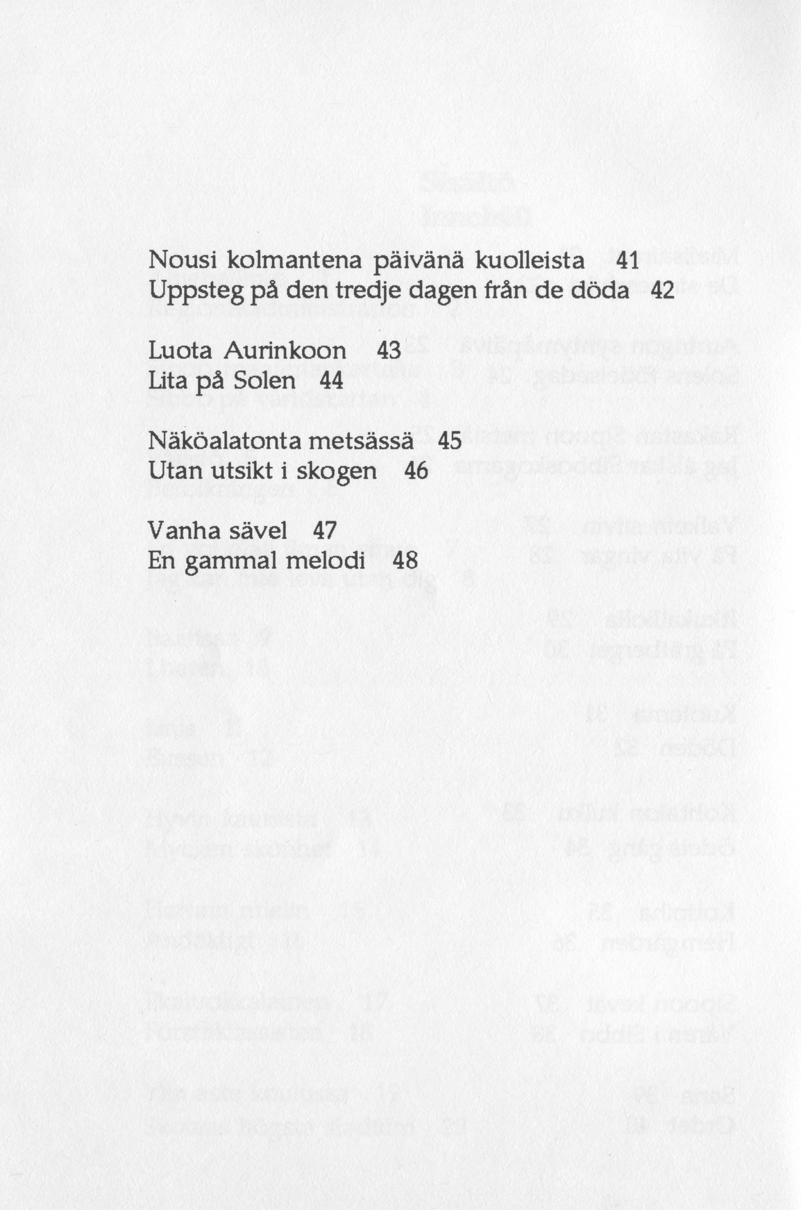 Scanned page 10 of Runoja Sipoosta, osa I / Dikter om Sibbo, del I; complete transcript available below.