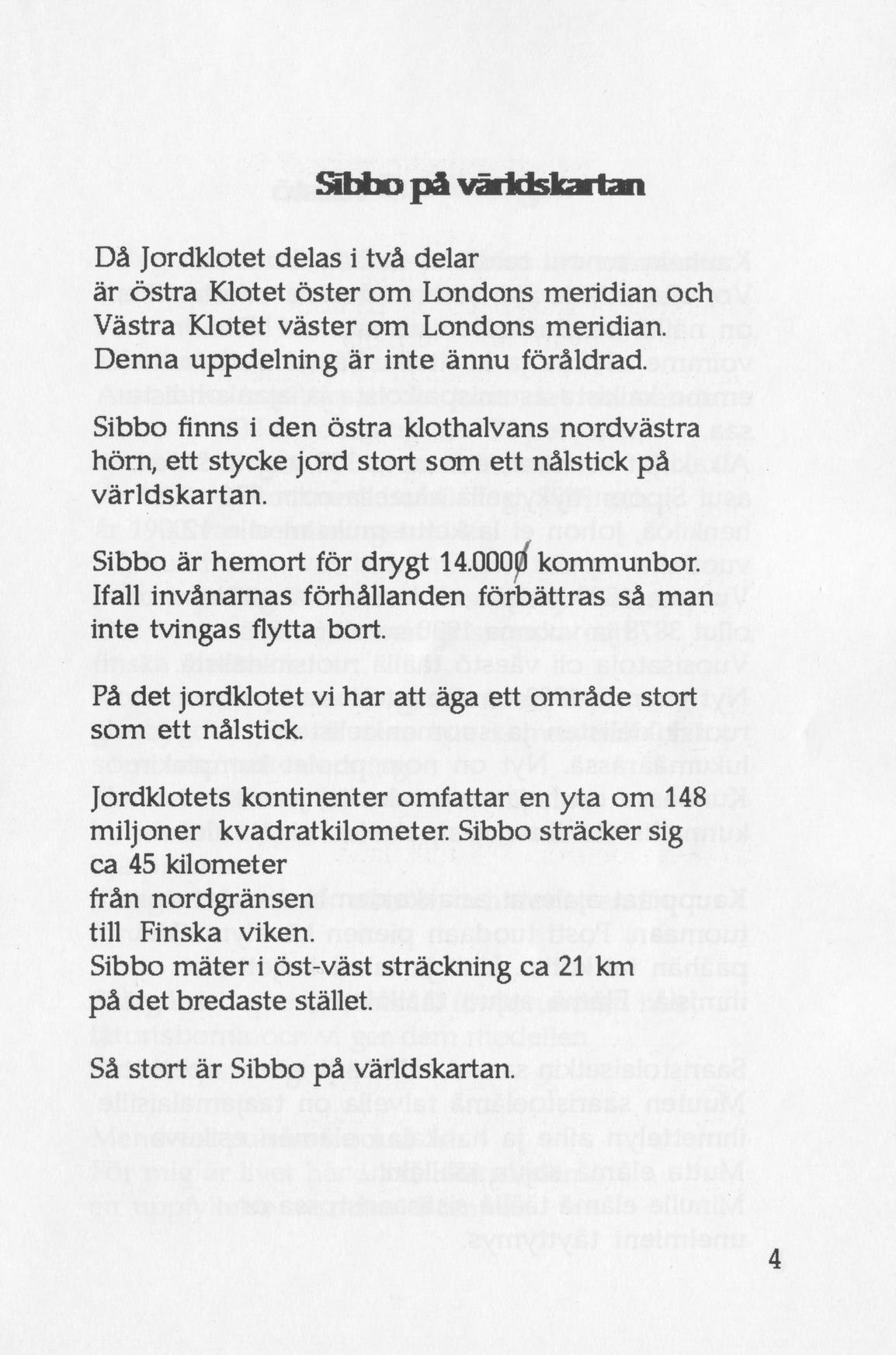 Scanned page 15 of Runoja Sipoosta, osa I / Dikter om Sibbo, del I; complete transcript available below.