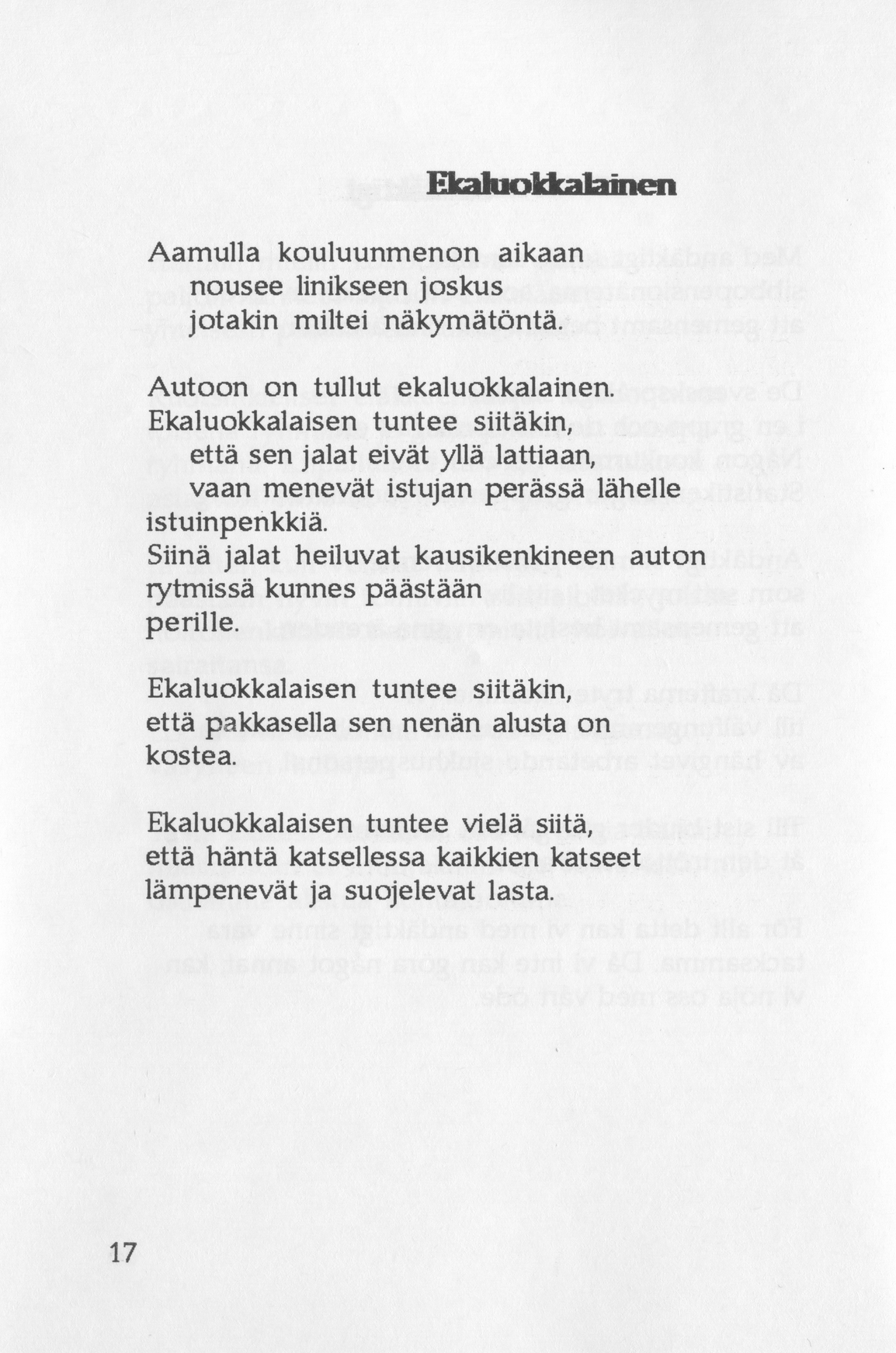 Scanned page 28 of Runoja Sipoosta, osa I / Dikter om Sibbo, del I; complete transcript available below.