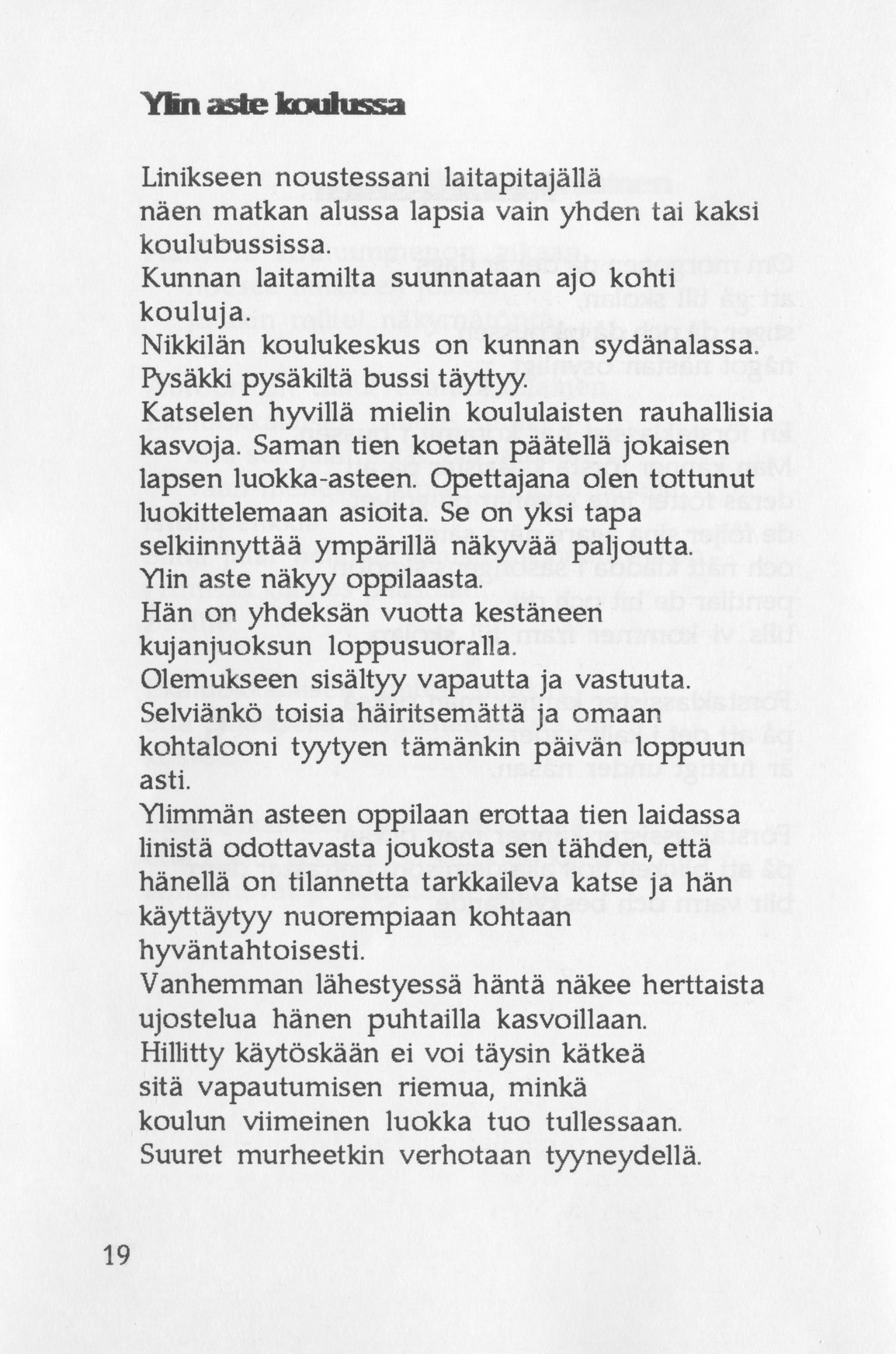 Scanned page 30 of Runoja Sipoosta, osa I / Dikter om Sibbo, del I; complete transcript available below.