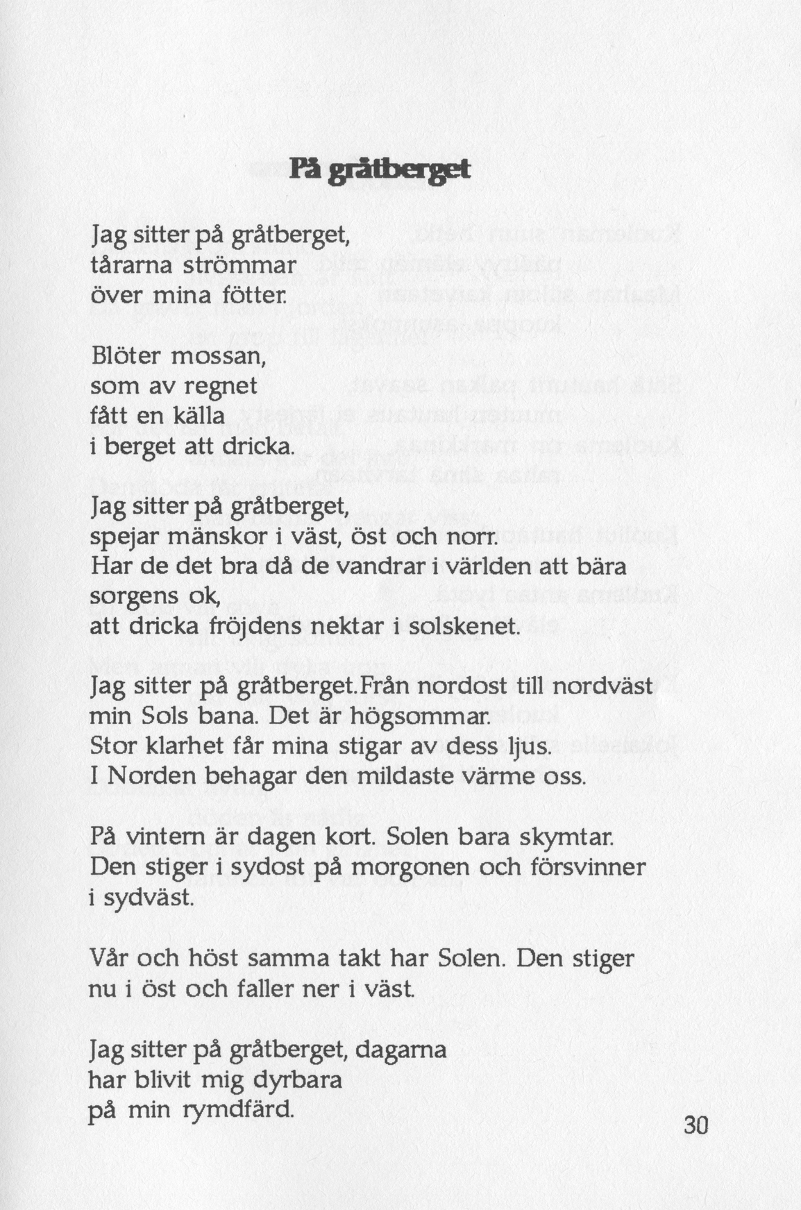 Scanned page 41 of Runoja Sipoosta, osa I / Dikter om Sibbo, del I; complete transcript available below.