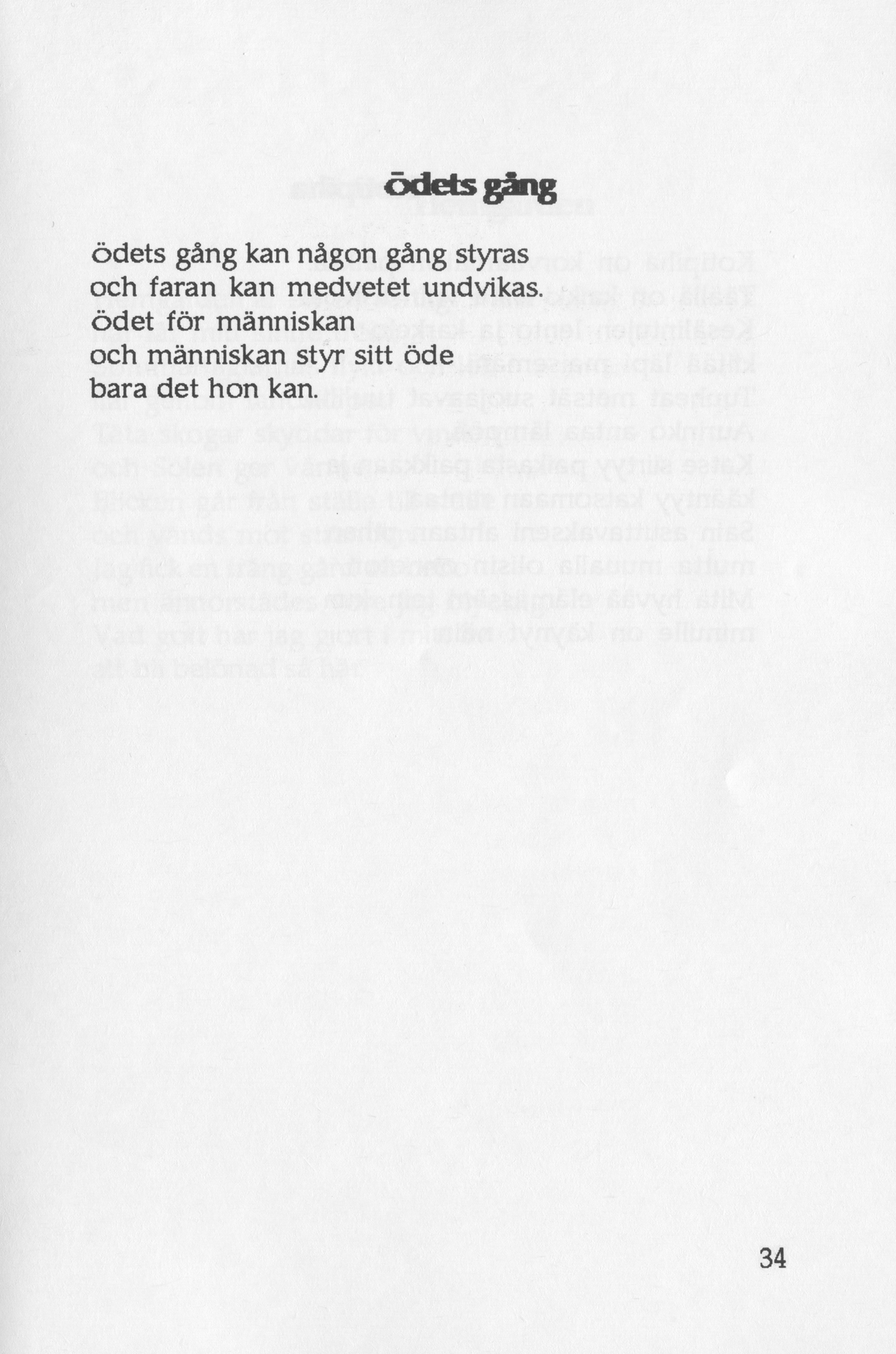 Scanned page 45 of Runoja Sipoosta, osa I / Dikter om Sibbo, del I; complete transcript available below.