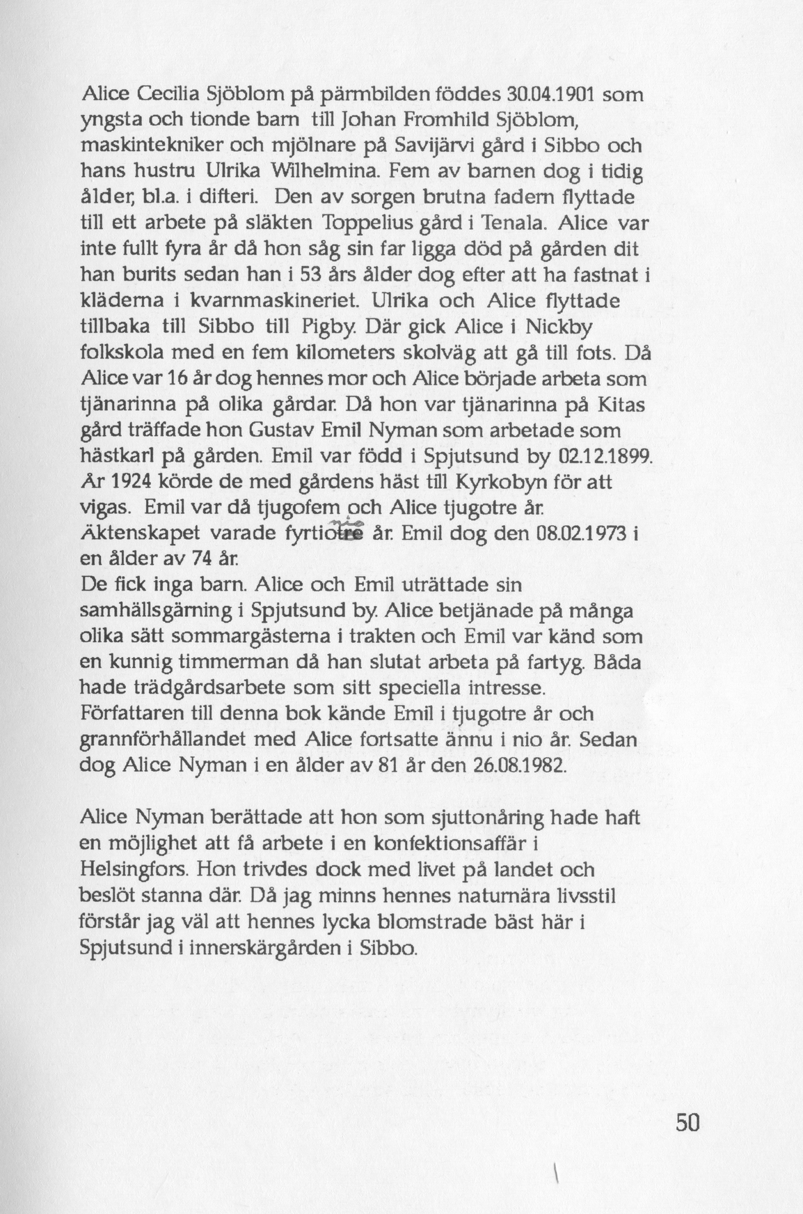 Scanned page 61 of Runoja Sipoosta, osa I / Dikter om Sibbo, del I; complete transcript available below.