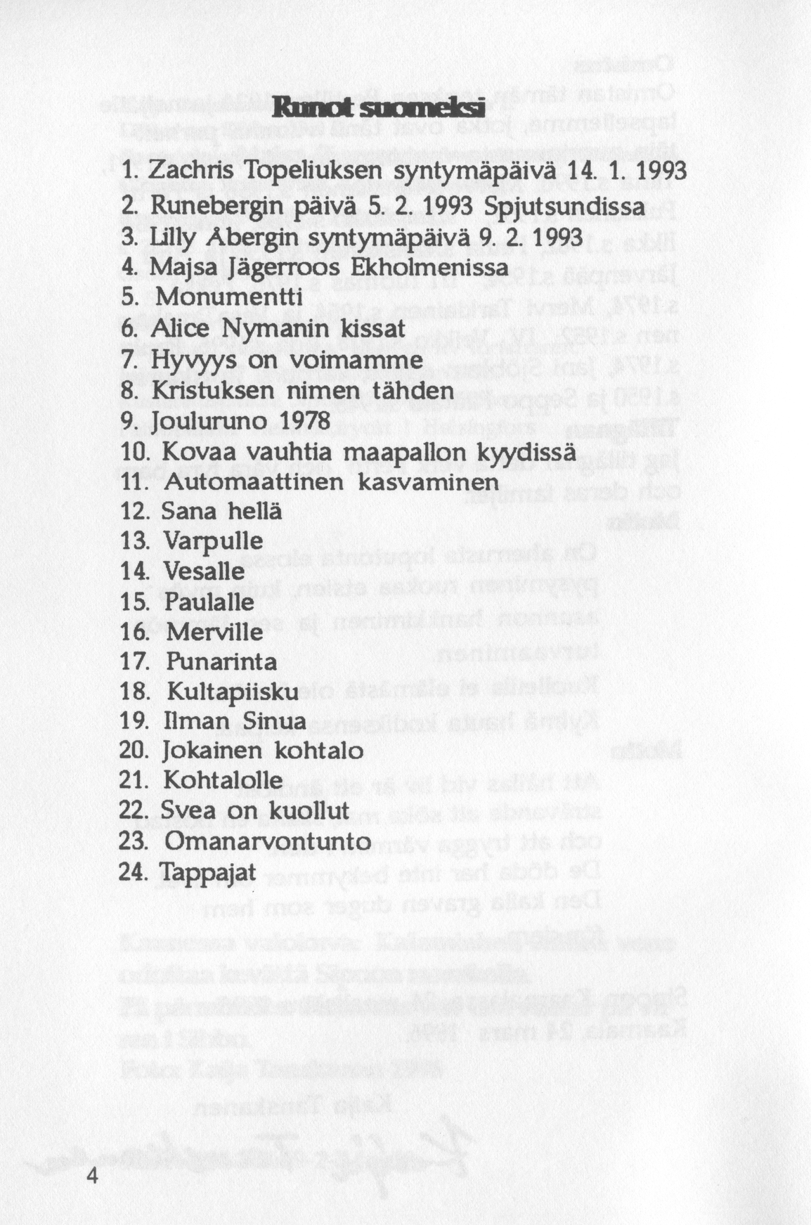 Scanned page 6 of Runoja Sipoosta, osa II / Dikter om Sibbo, del II; complete transcript available below.