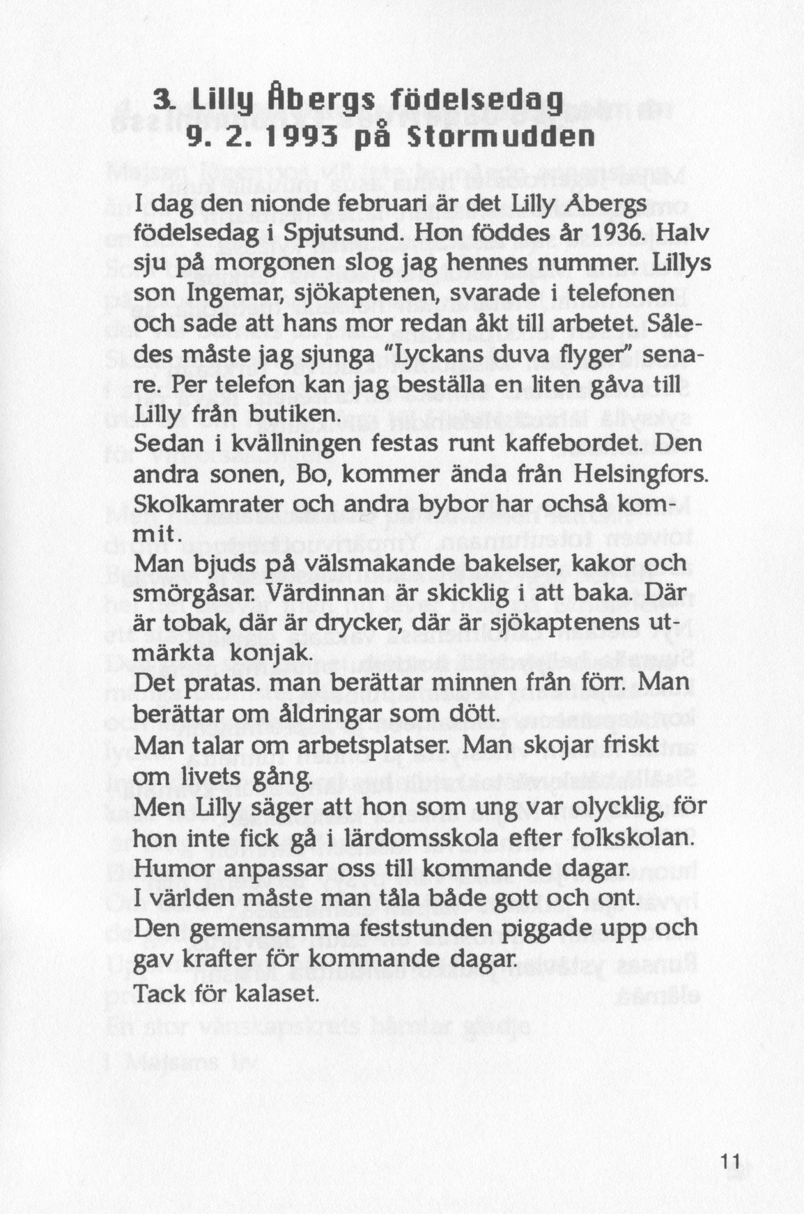 Scanned page 13 of Runoja Sipoosta, osa II / Dikter om Sibbo, del II; complete transcript available below.
