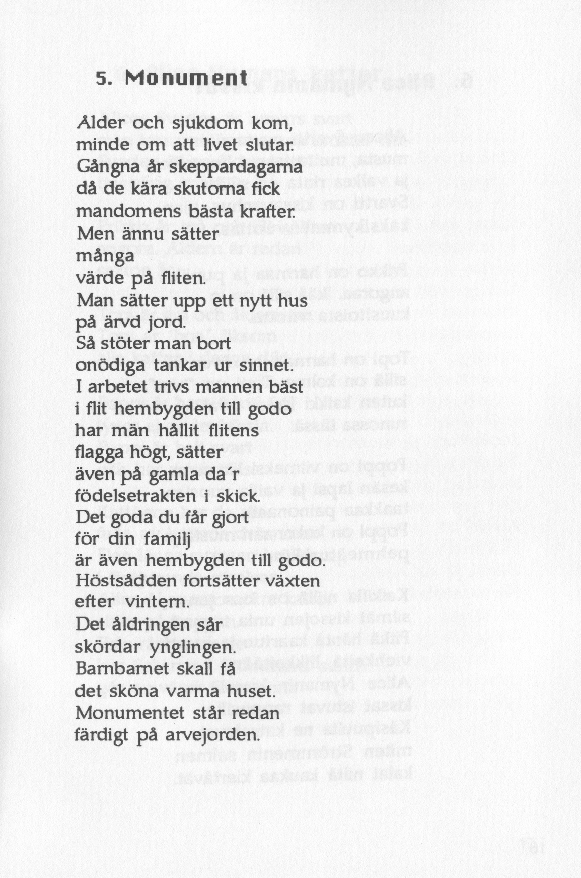 Scanned page 17 of Runoja Sipoosta, osa II / Dikter om Sibbo, del II; complete transcript available below.