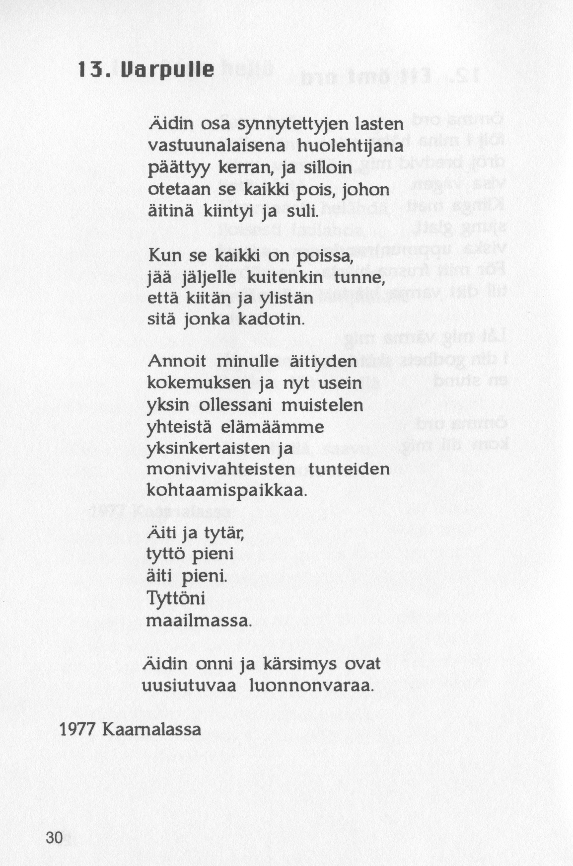 Scanned page 32 of Runoja Sipoosta, osa II / Dikter om Sibbo, del II; complete transcript available below.