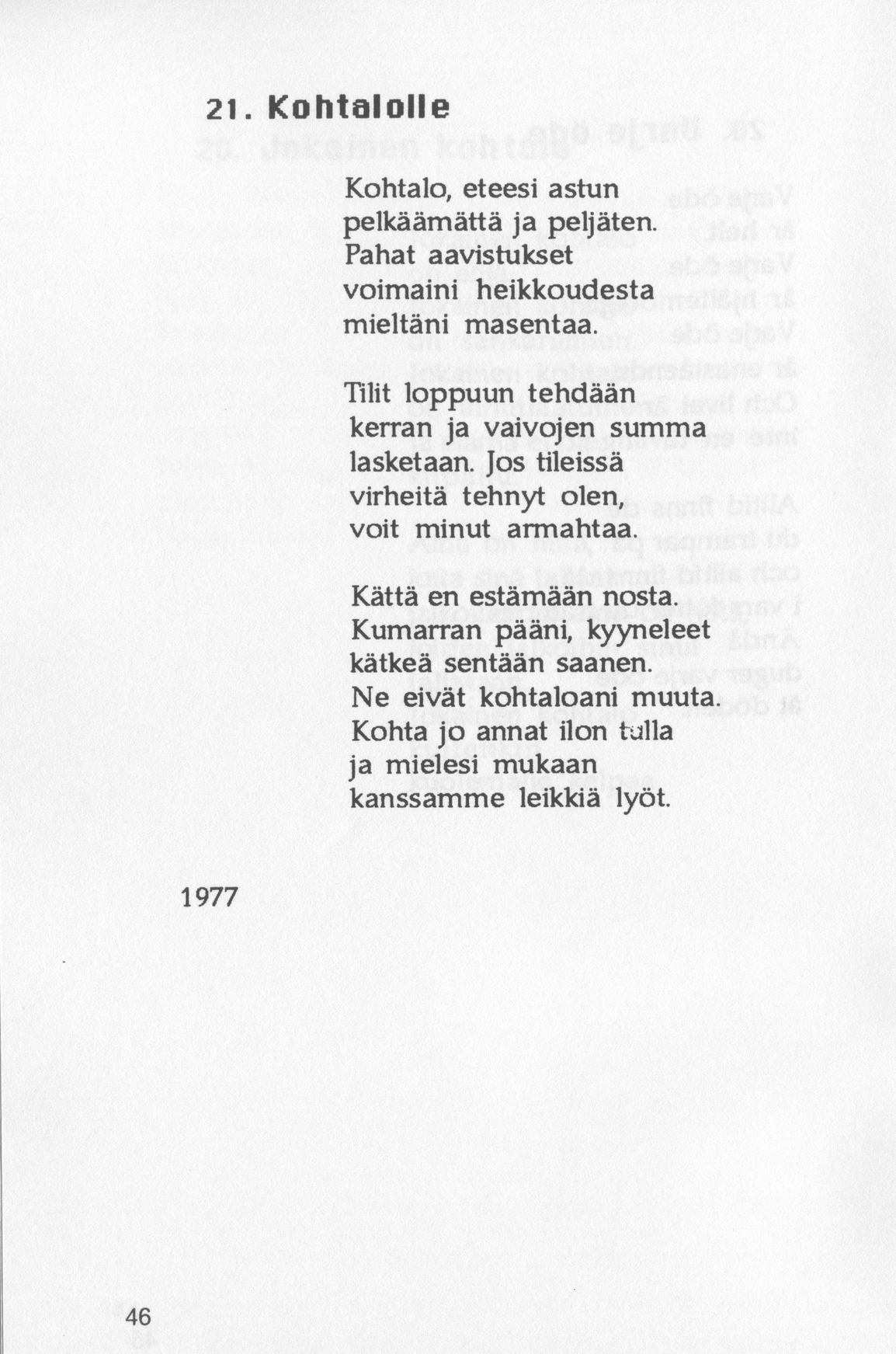 Scanned page 48 of Runoja Sipoosta, osa II / Dikter om Sibbo, del II; complete transcript available below.