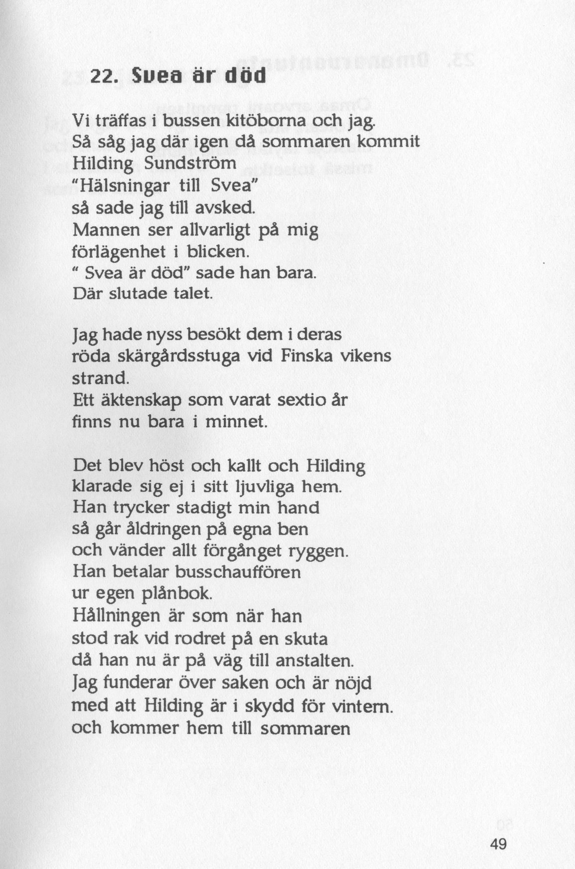 Scanned page 51 of Runoja Sipoosta, osa II / Dikter om Sibbo, del II; complete transcript available below.