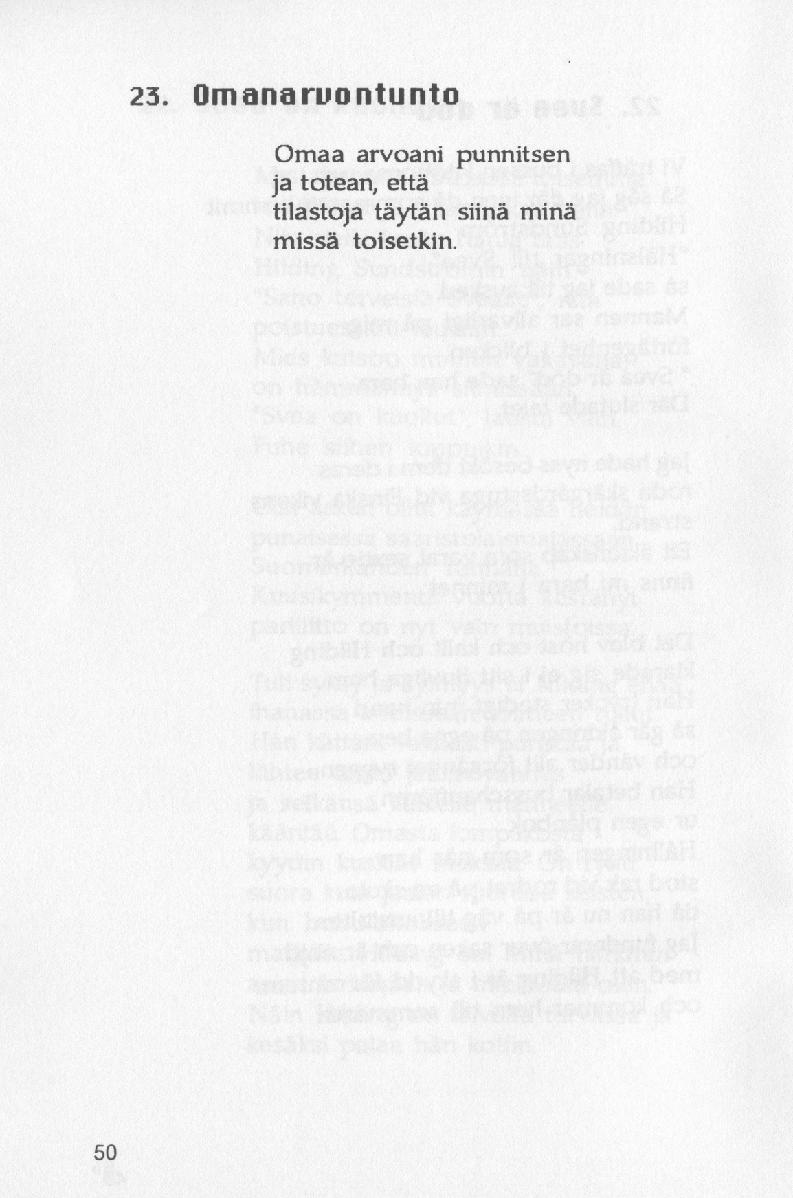 Scanned page 52 of Runoja Sipoosta, osa II / Dikter om Sibbo, del II; complete transcript available below.