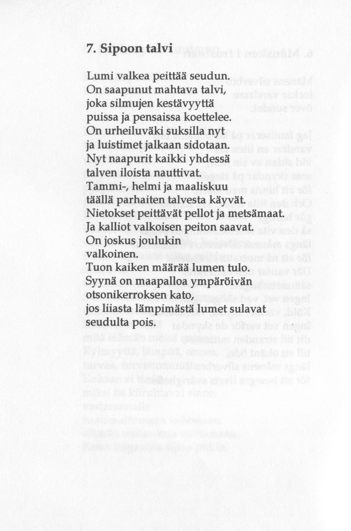 Scanned page 16 of Runoja Sipoosta, osa III / Dikter om Sibbo, del III; complete transcript available below.