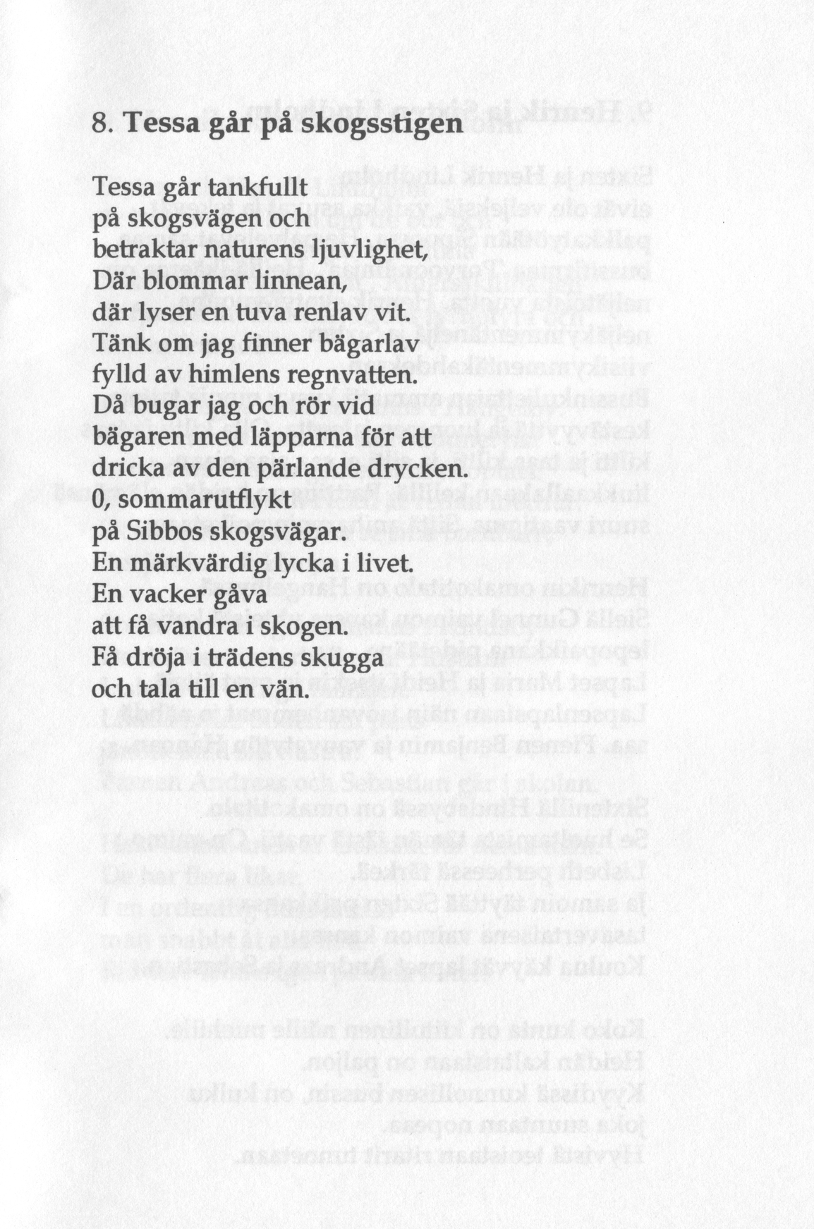 Scanned page 19 of Runoja Sipoosta, osa III / Dikter om Sibbo, del III; complete transcript available below.
