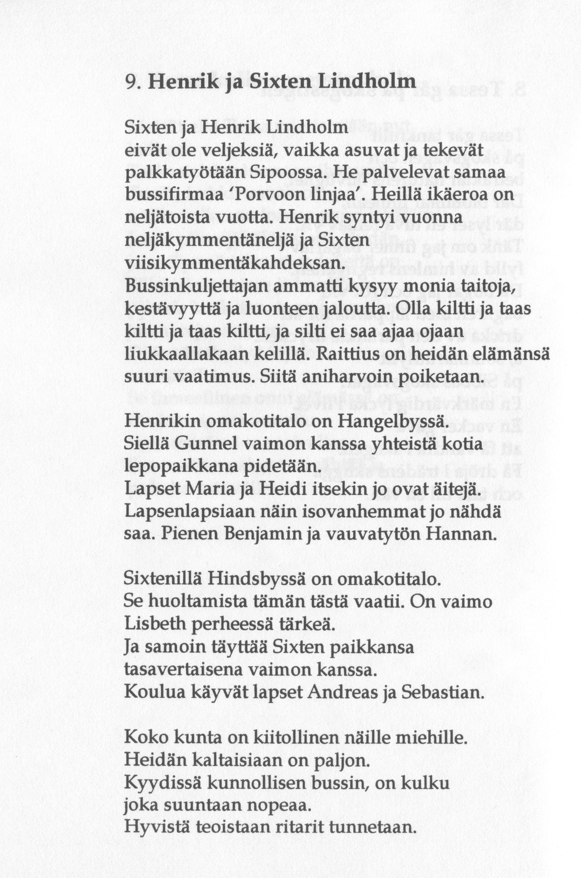 Scanned page 20 of Runoja Sipoosta, osa III / Dikter om Sibbo, del III; complete transcript available below.