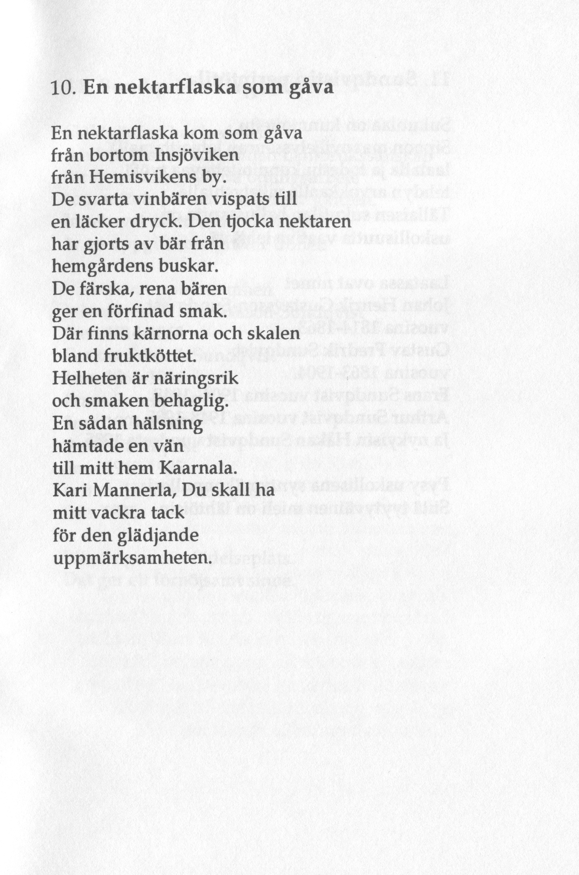 Scanned page 23 of Runoja Sipoosta, osa III / Dikter om Sibbo, del III; complete transcript available below.