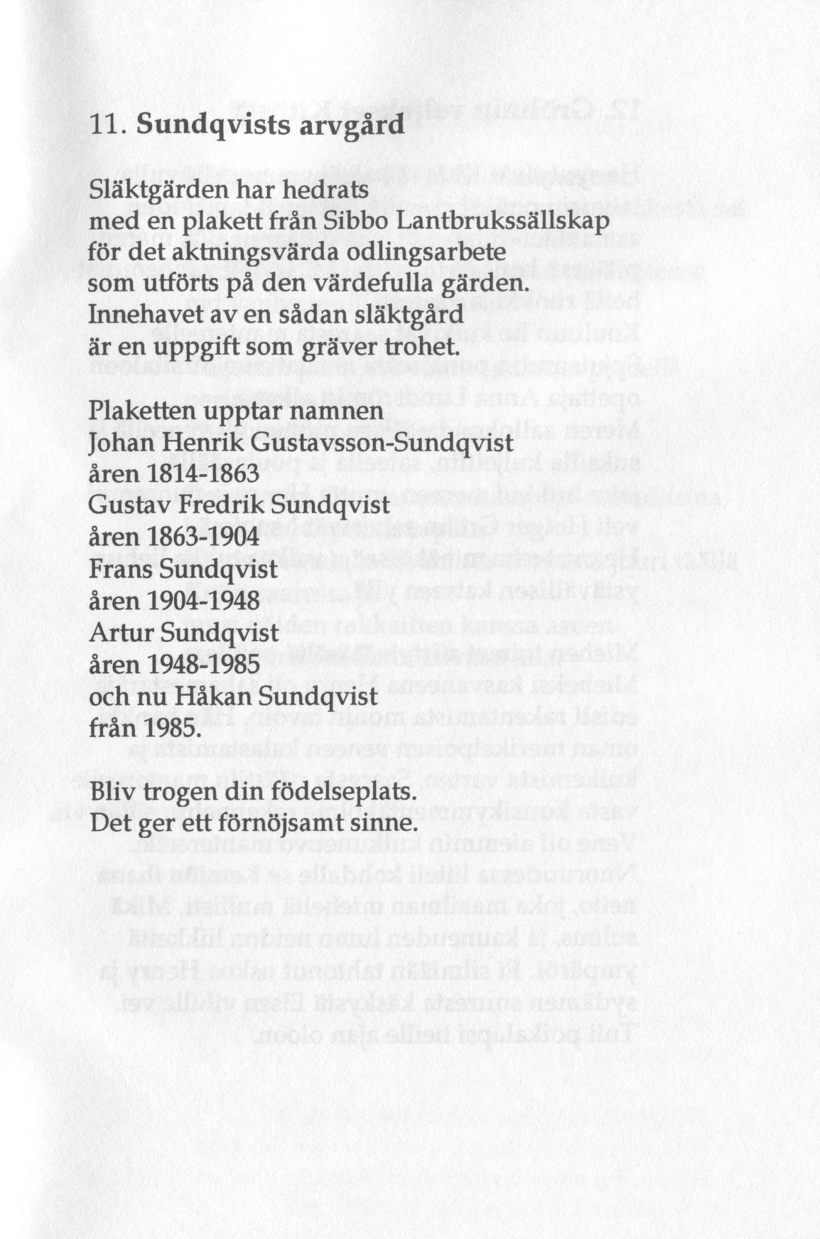 Scanned page 25 of Runoja Sipoosta, osa III / Dikter om Sibbo, del III; complete transcript available below.