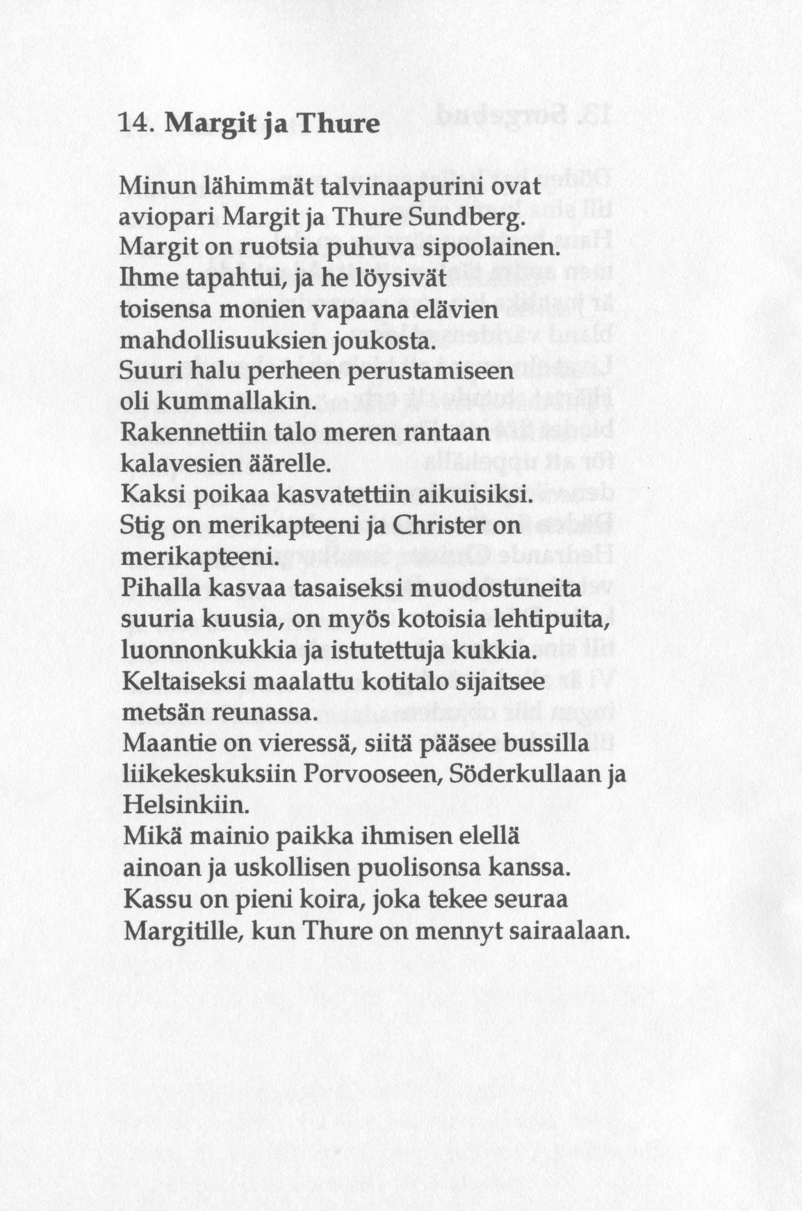 Scanned page 32 of Runoja Sipoosta, osa III / Dikter om Sibbo, del III; complete transcript available below.