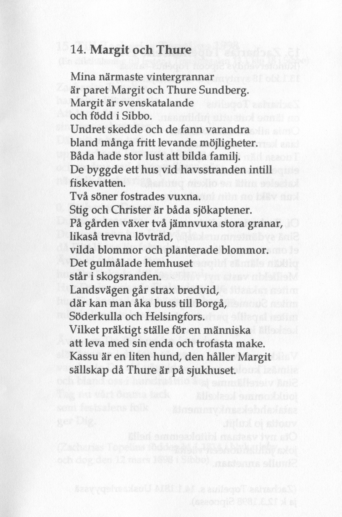 Scanned page 33 of Runoja Sipoosta, osa III / Dikter om Sibbo, del III; complete transcript available below.