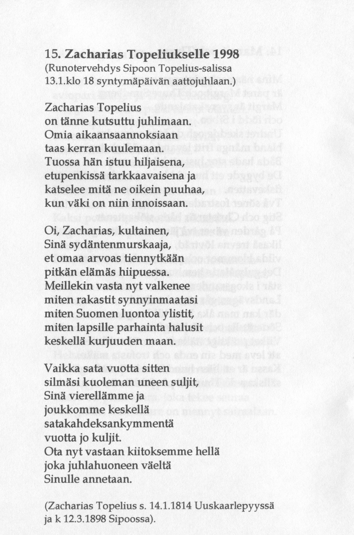 Scanned page 34 of Runoja Sipoosta, osa III / Dikter om Sibbo, del III; complete transcript available below.