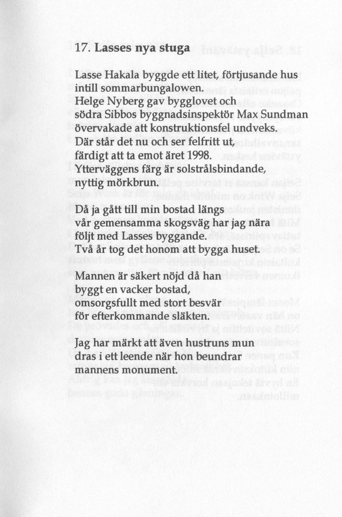 Scanned page 39 of Runoja Sipoosta, osa III / Dikter om Sibbo, del III; complete transcript available below.