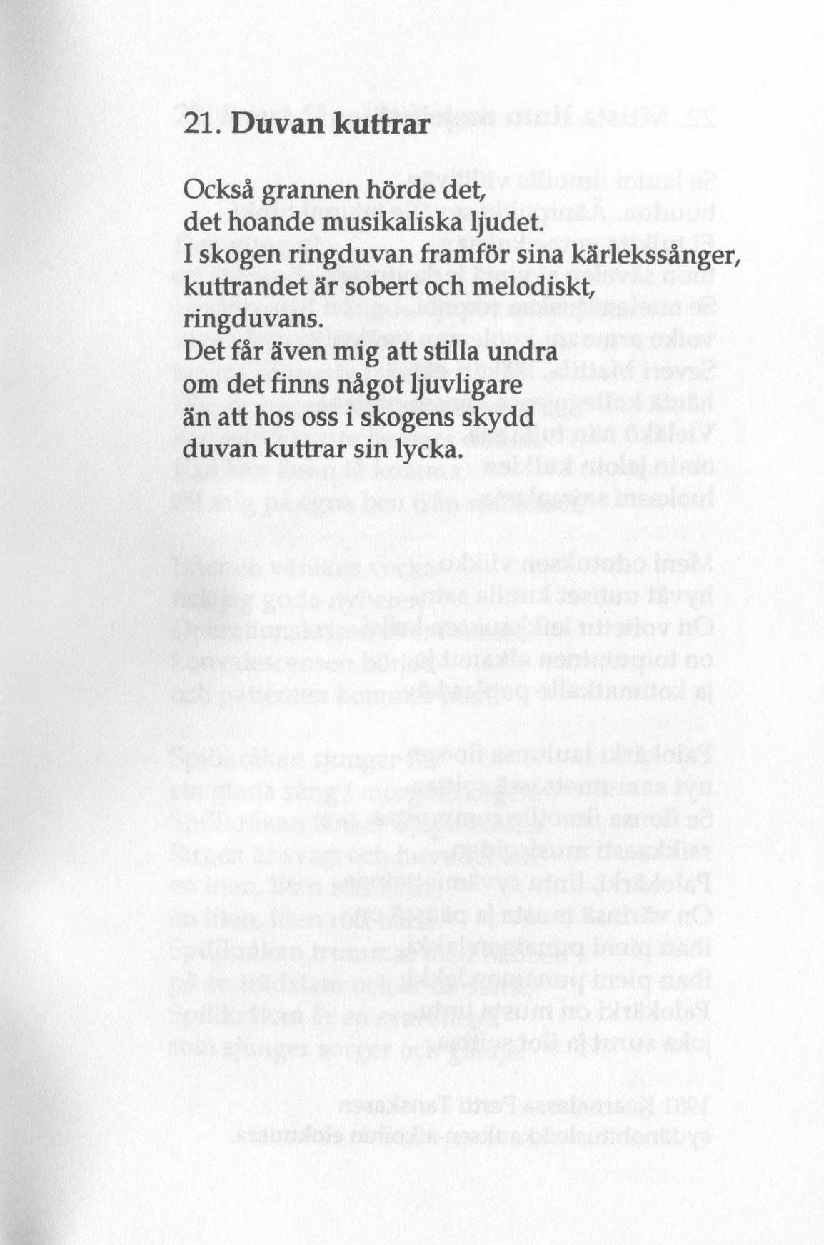 Scanned page 47 of Runoja Sipoosta, osa III / Dikter om Sibbo, del III; complete transcript available below.