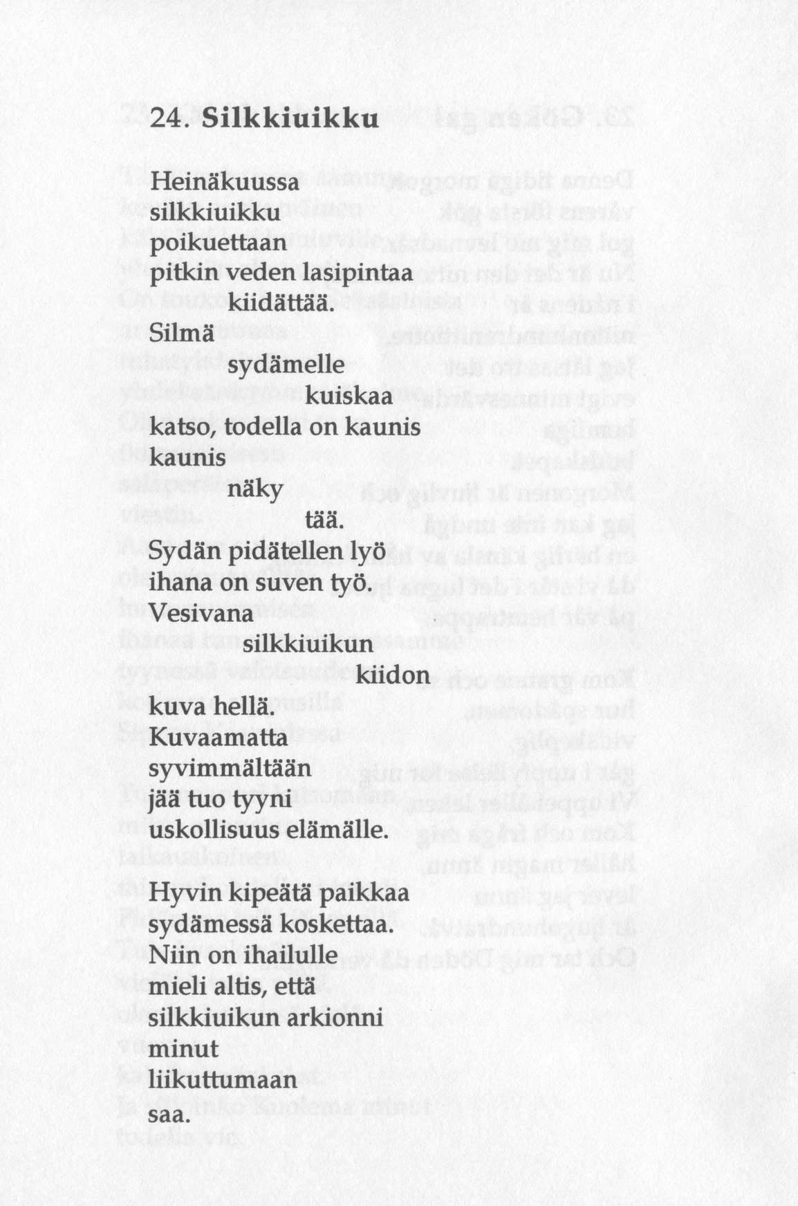 Scanned page 52 of Runoja Sipoosta, osa III / Dikter om Sibbo, del III; complete transcript available below.