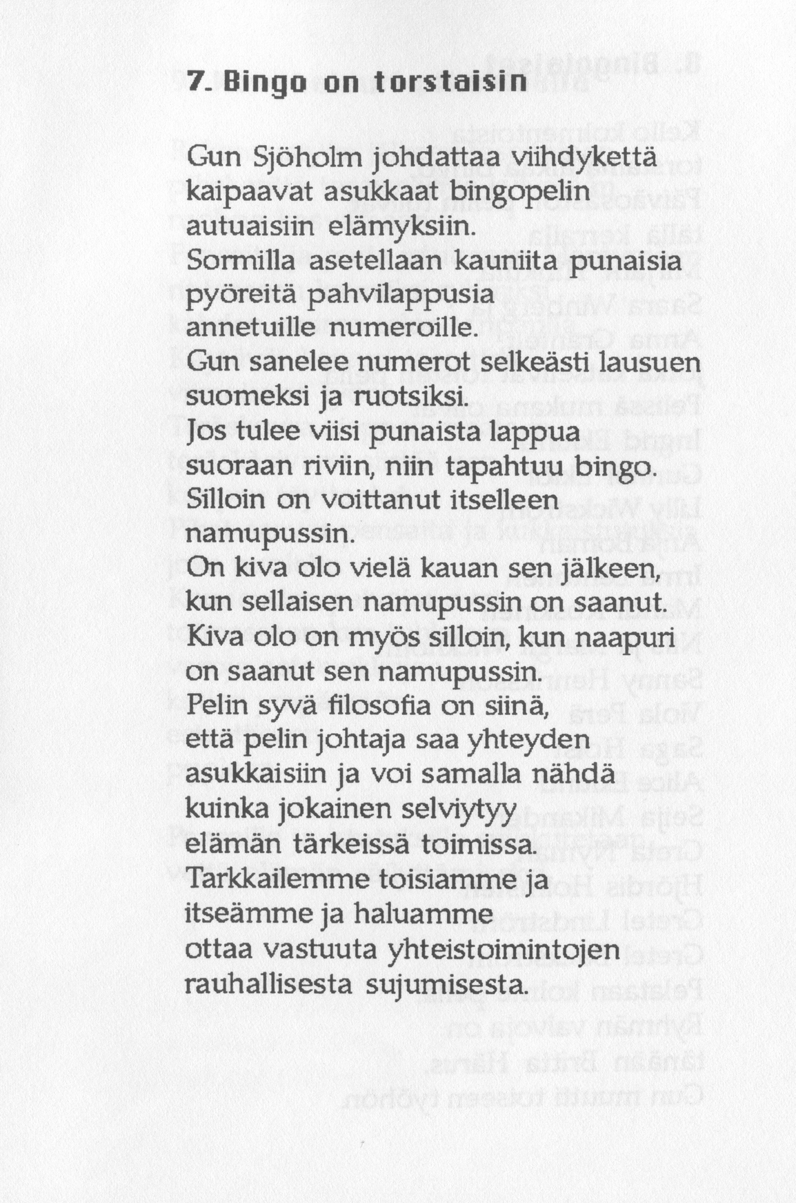 Scanned page 11 of Runoja Sipoosta, IV osa; complete transcript available below.