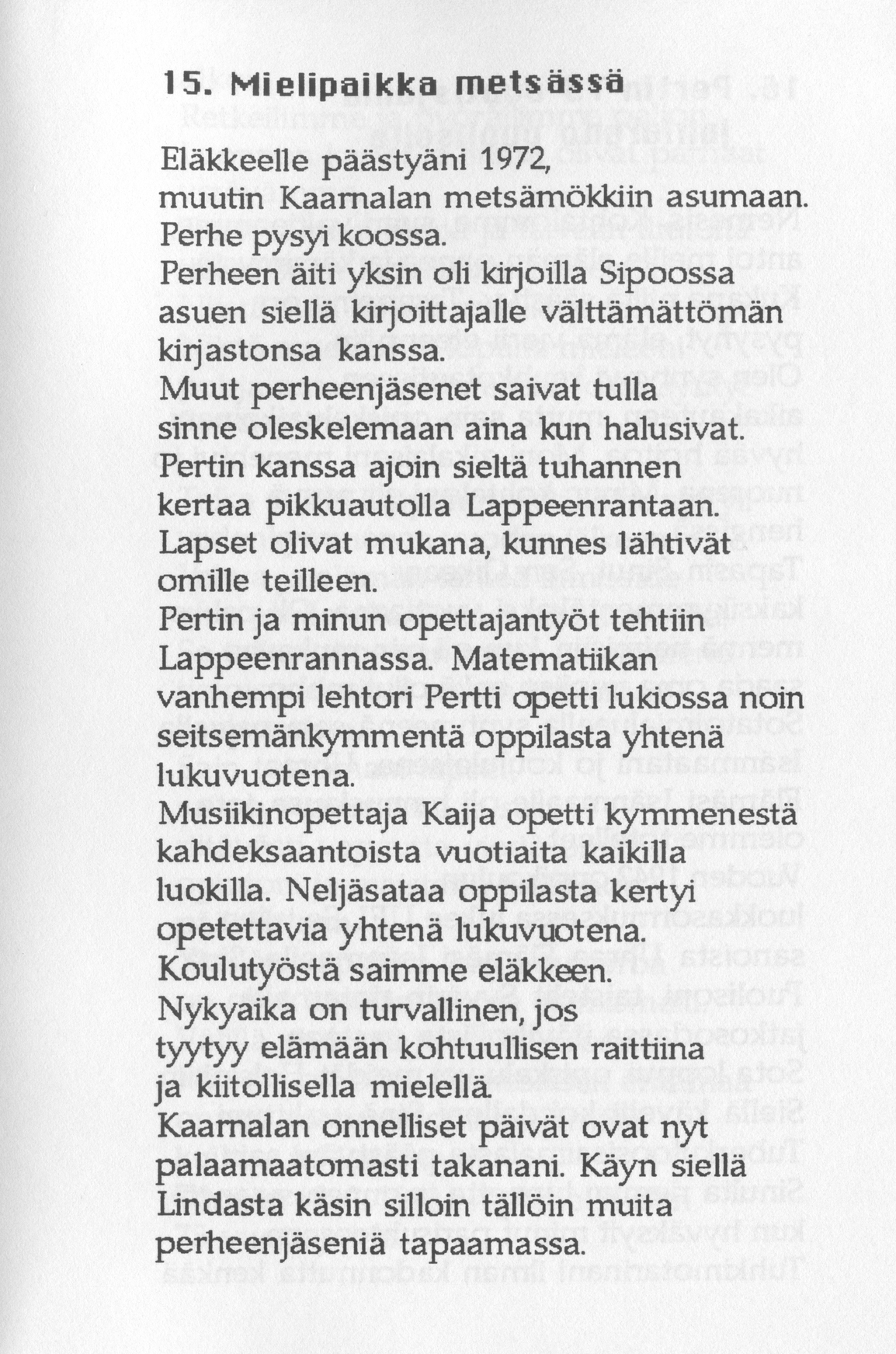 Scanned page 19 of Runoja Sipoosta, IV osa; complete transcript available below.
