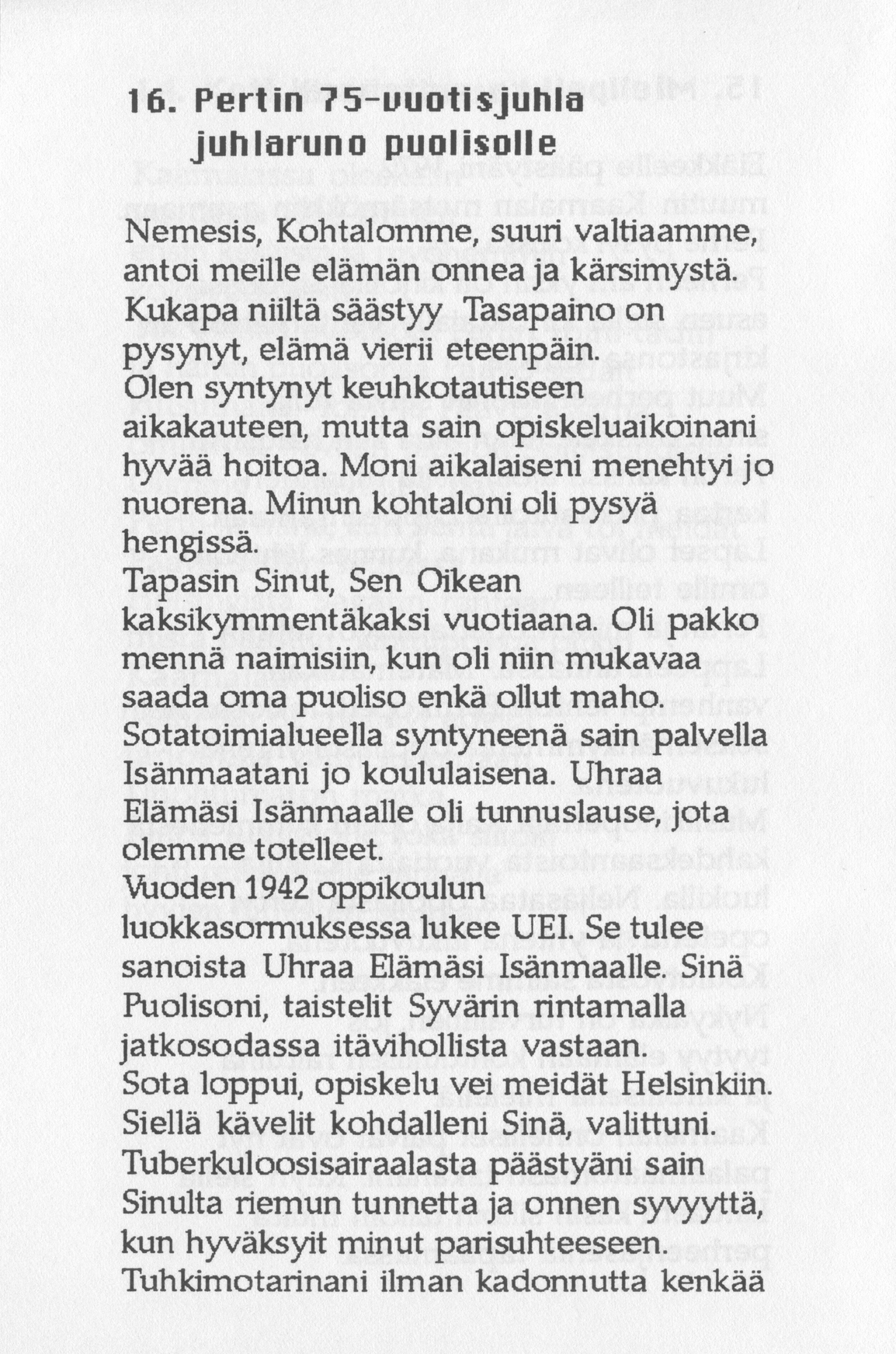 Scanned page 20 of Runoja Sipoosta, IV osa; complete transcript available below.