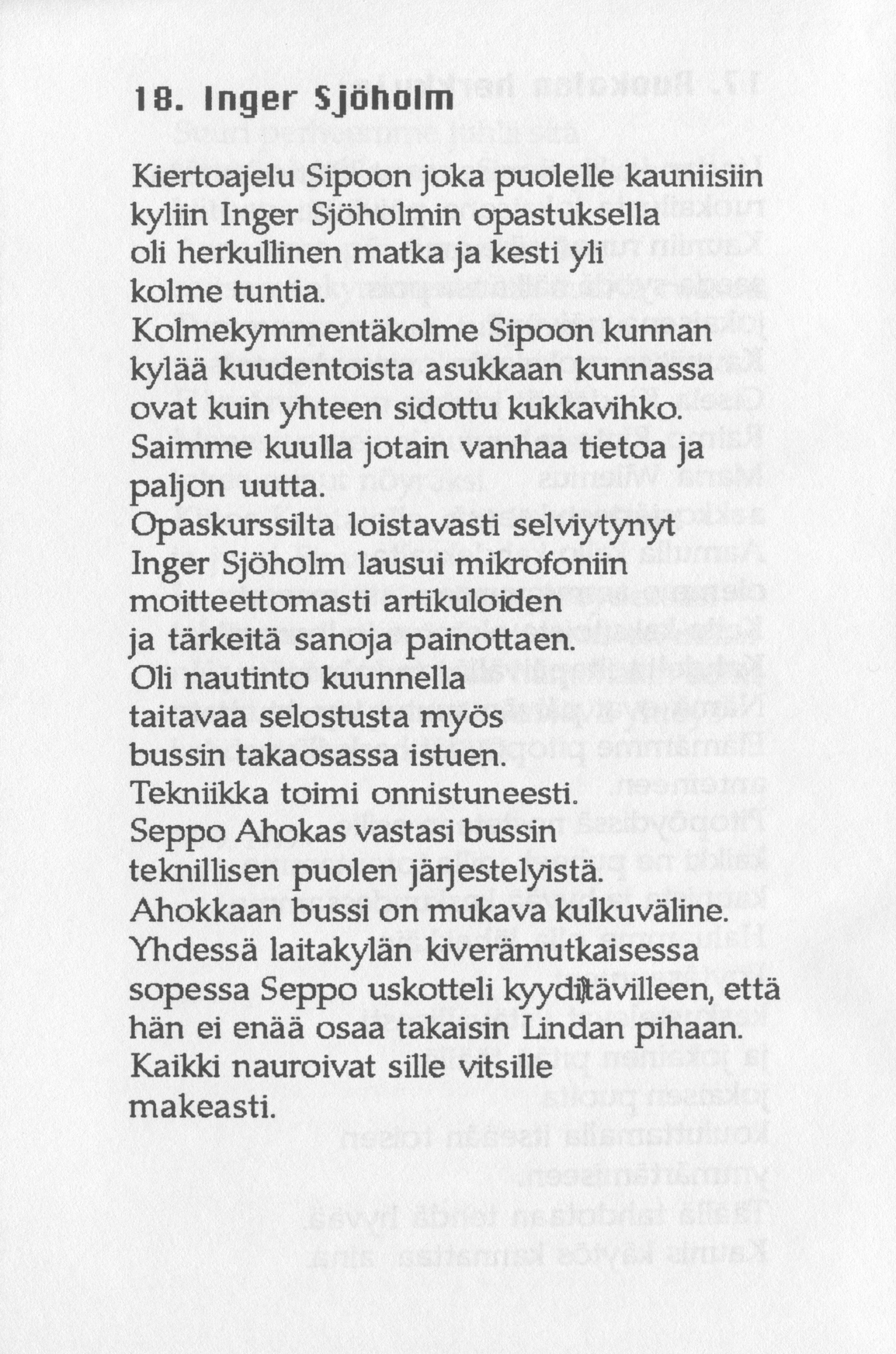 Scanned page 24 of Runoja Sipoosta, IV osa; complete transcript available below.