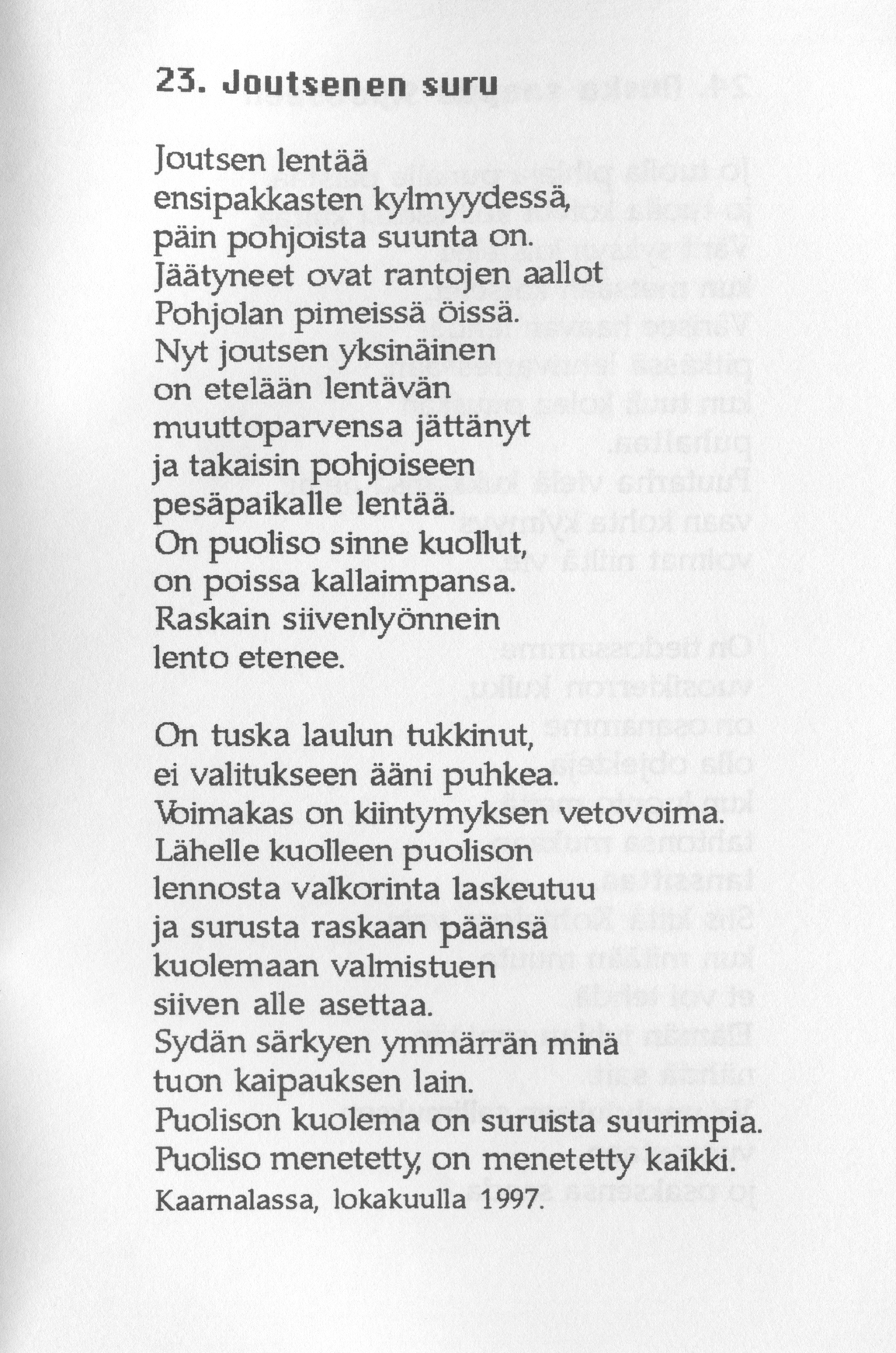 Scanned page 29 of Runoja Sipoosta, IV osa; complete transcript available below.