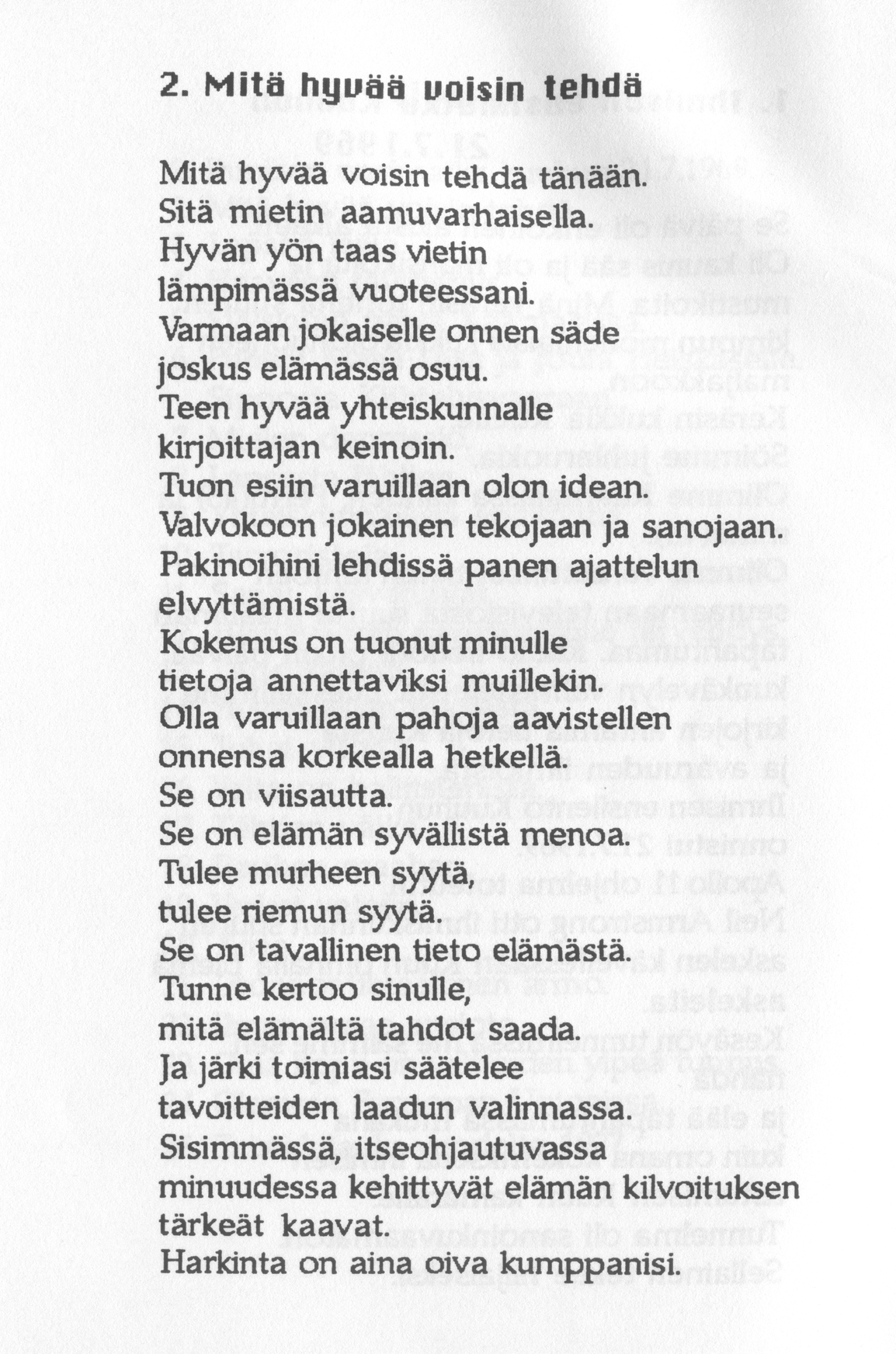 Scanned page 6 of Runoja Sipoosta, V osa; complete transcript available below.