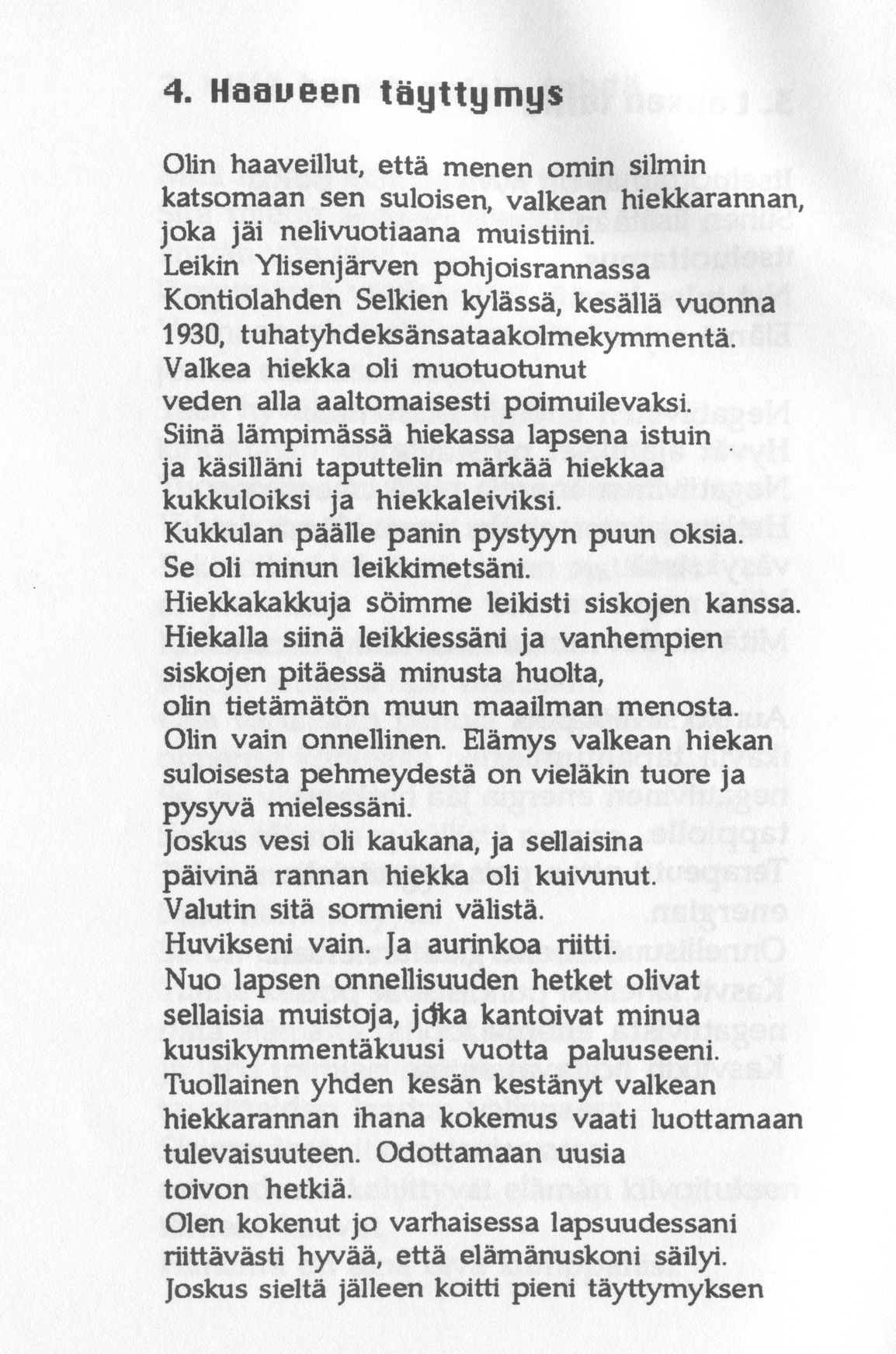 Scanned page 8 of Runoja Sipoosta, V osa; complete transcript available below.