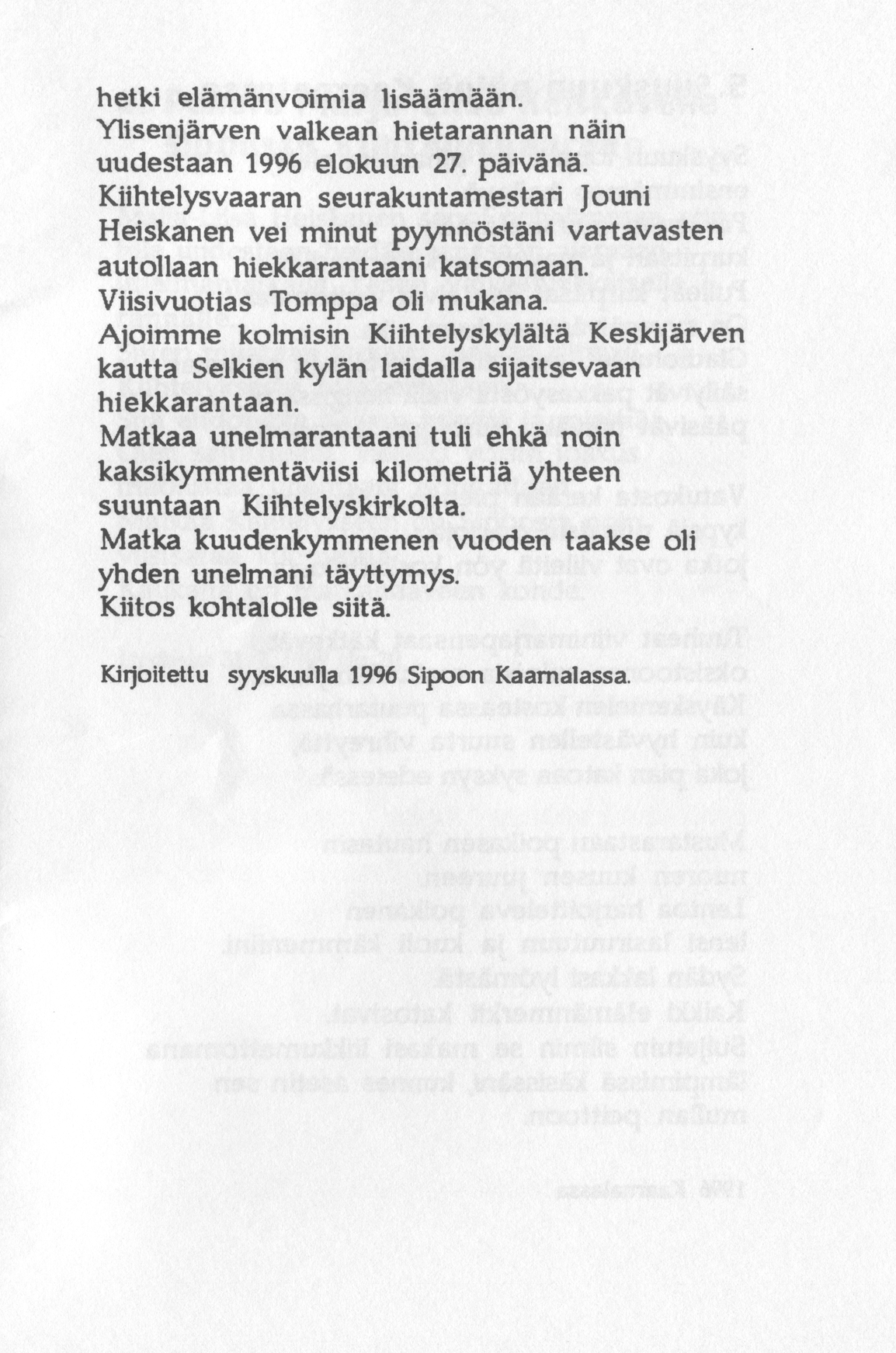 Scanned page 9 of Runoja Sipoosta, V osa; complete transcript available below.