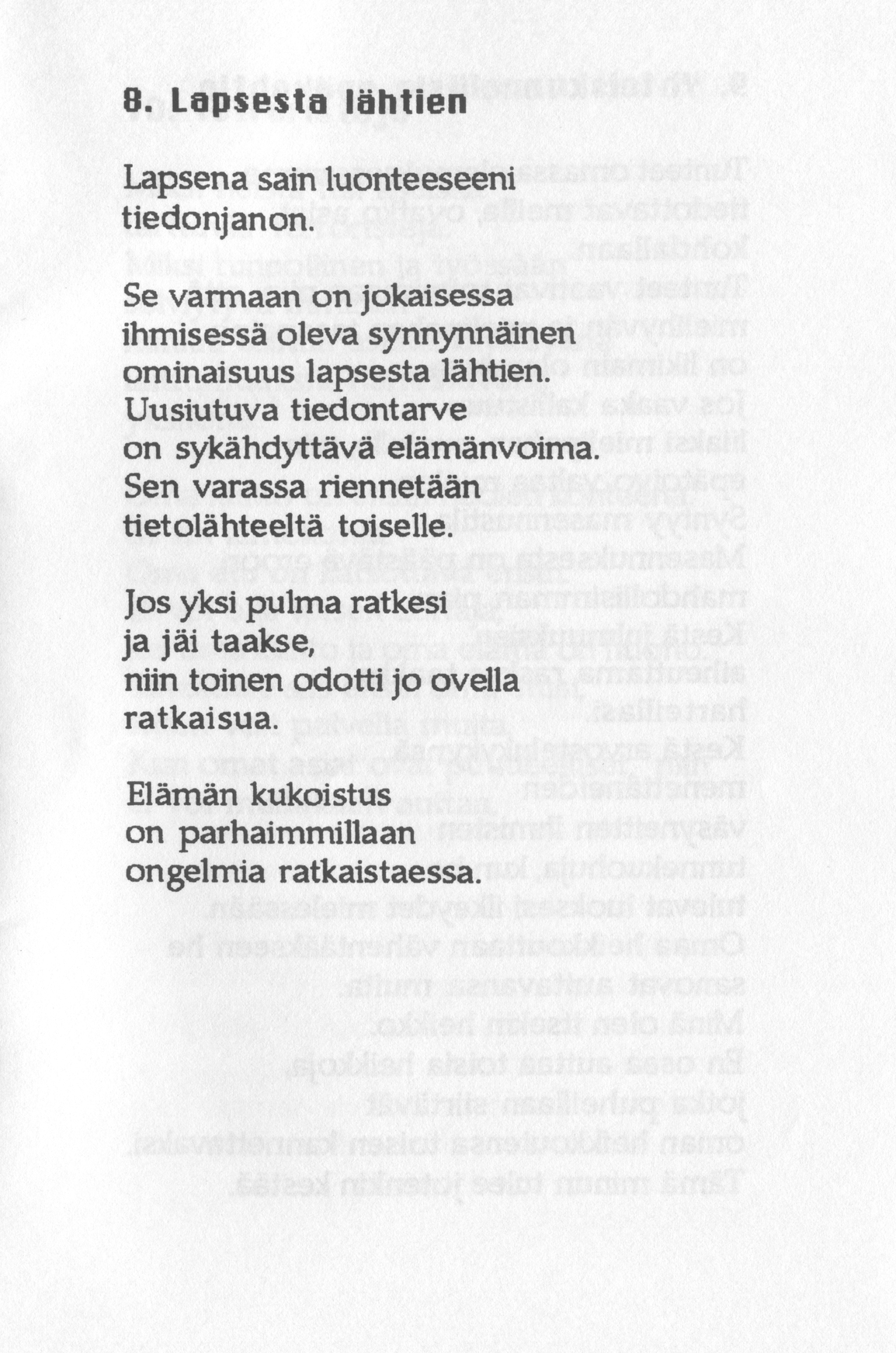 Scanned page 13 of Runoja Sipoosta, V osa; complete transcript available below.