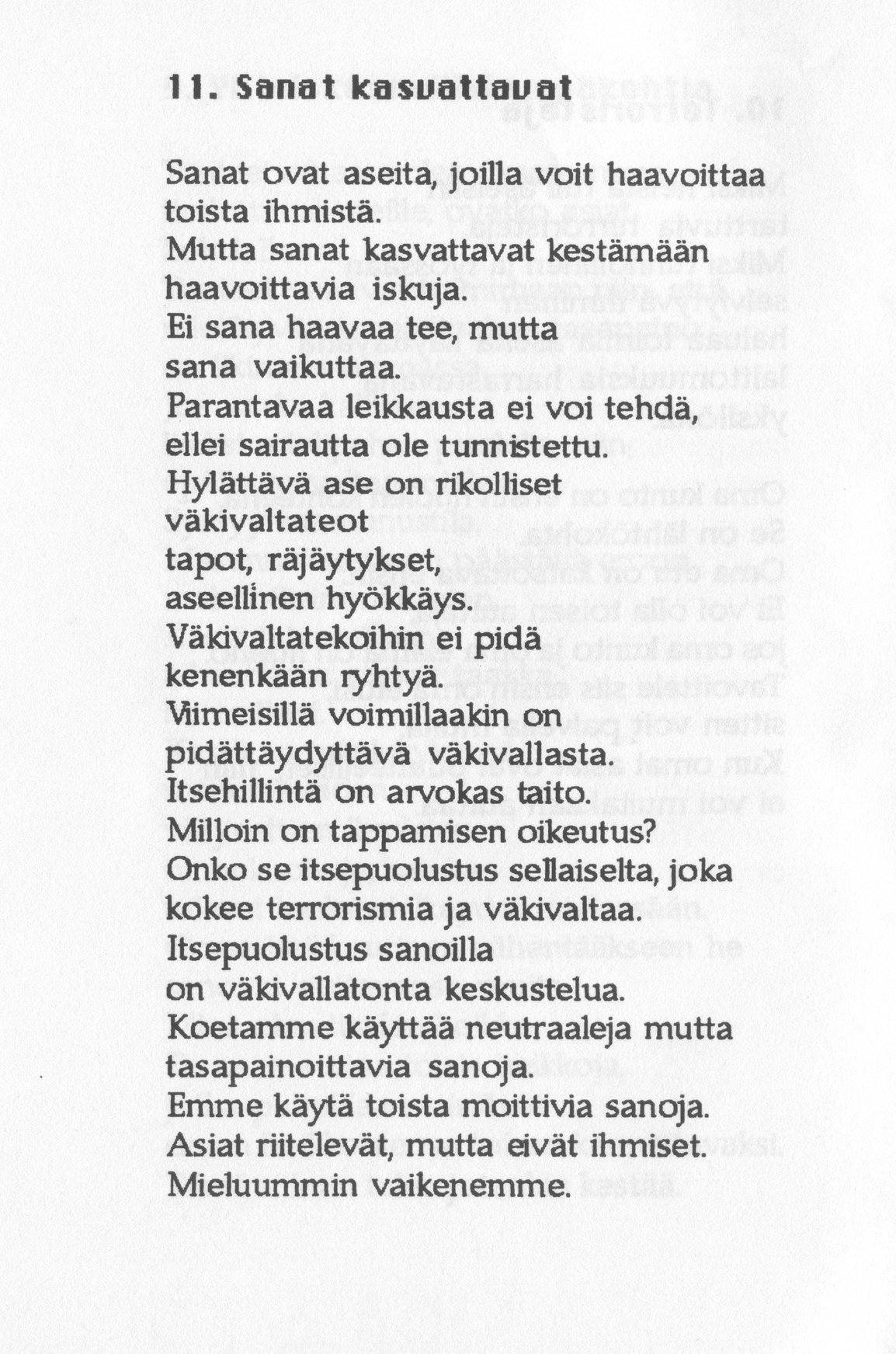 Scanned page 16 of Runoja Sipoosta, V osa; complete transcript available below.