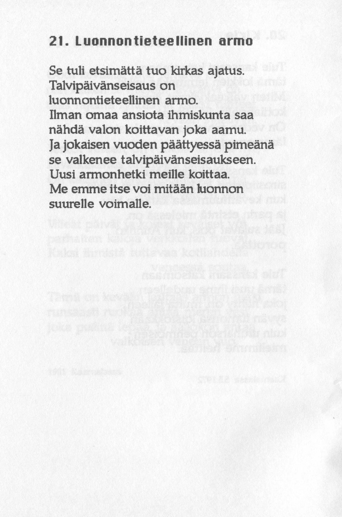 Scanned page 26 of Runoja Sipoosta, V osa; complete transcript available below.