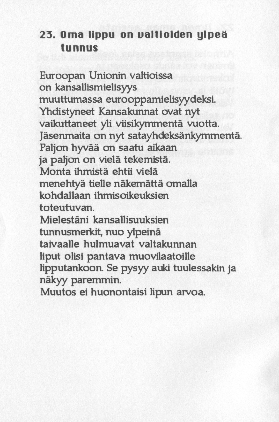 Scanned page 28 of Runoja Sipoosta, V osa; complete transcript available below.