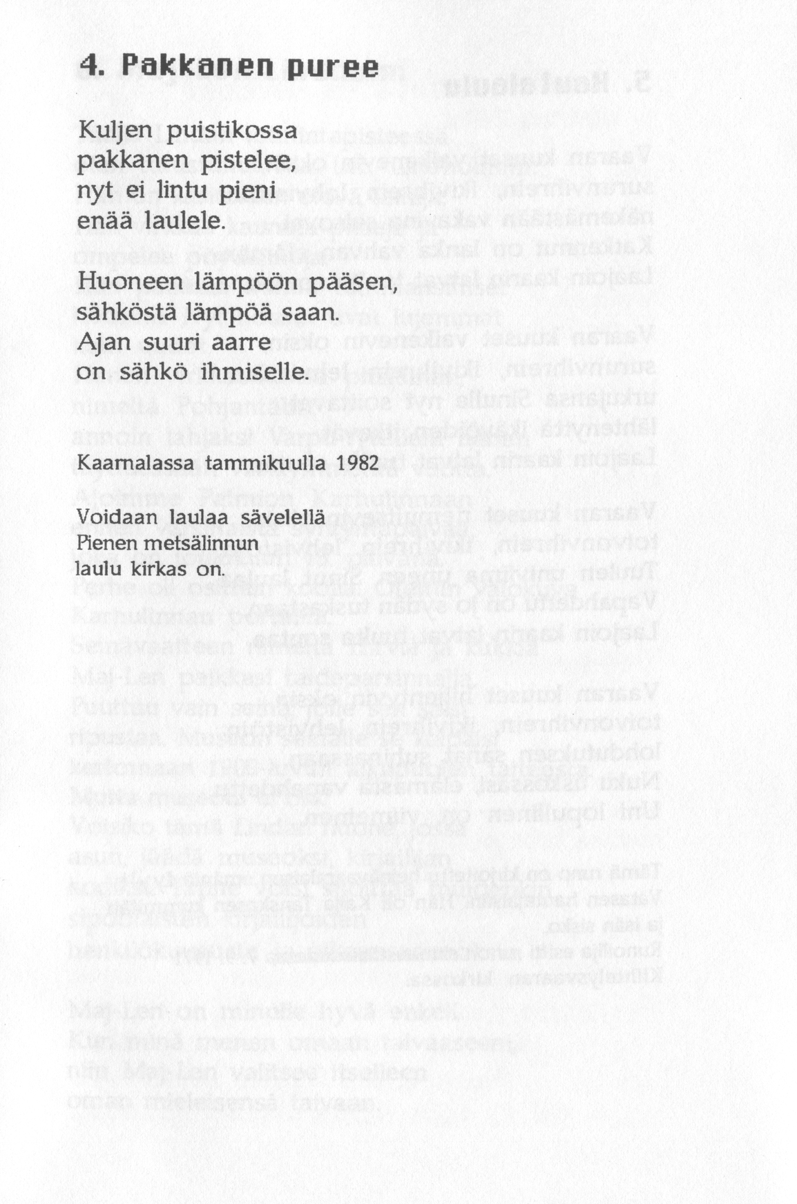 Scanned page 11 of Runoja Sipoosta, VI osa; complete transcript available below.