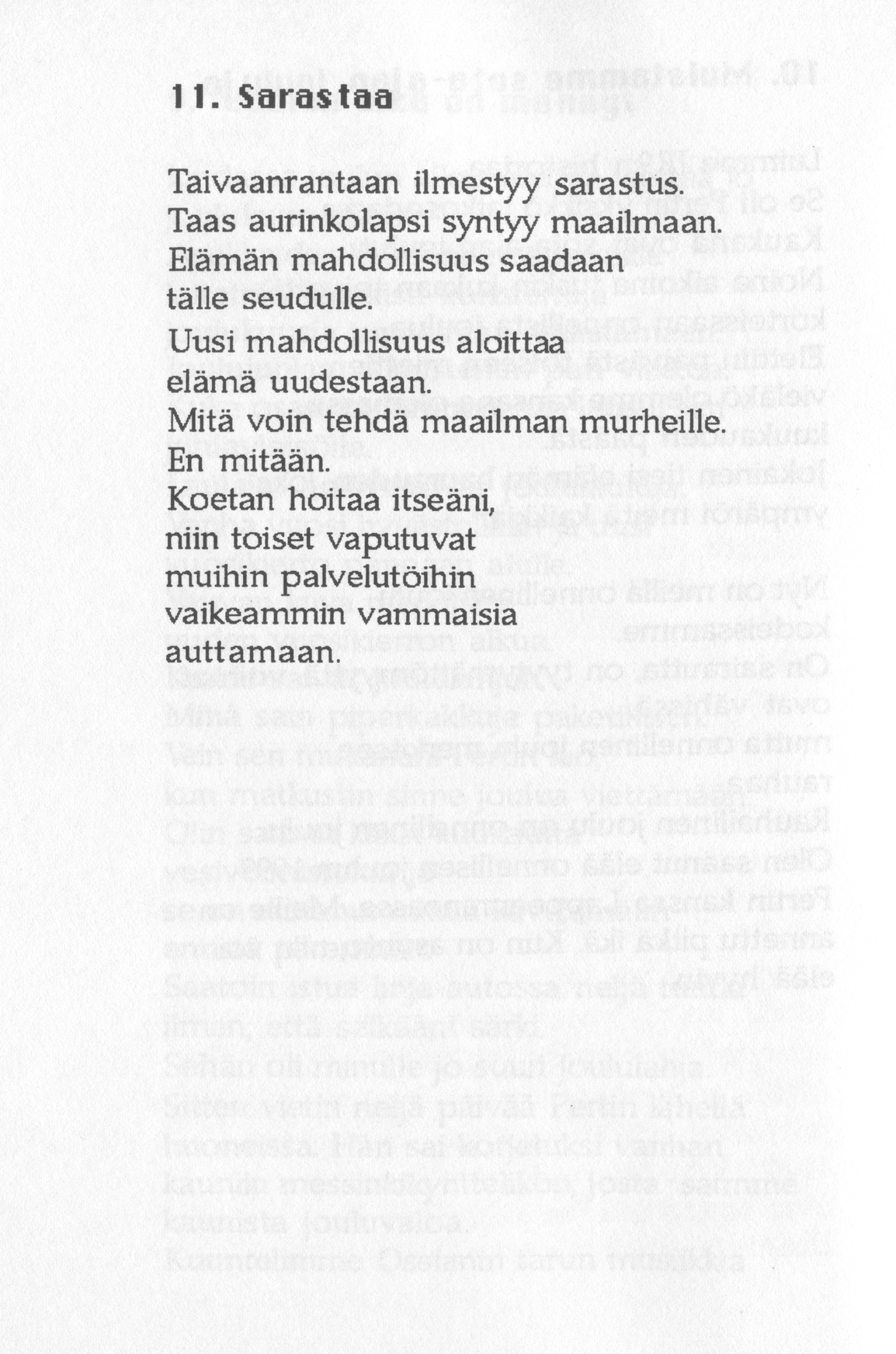 Scanned page 18 of Runoja Sipoosta, VI osa; complete transcript available below.