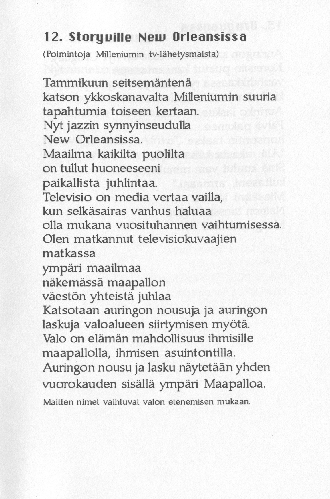 Scanned page 19 of Runoja Sipoosta, VI osa; complete transcript available below.