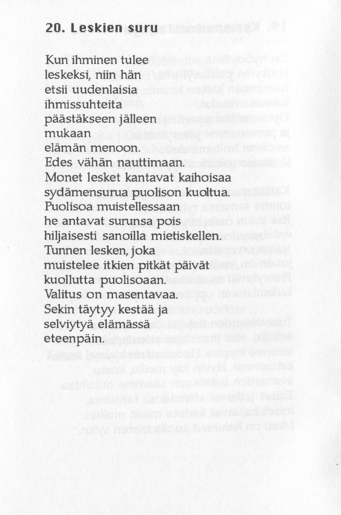 Scanned page 26 of Runoja Sipoosta, VII osa; complete transcript available below.