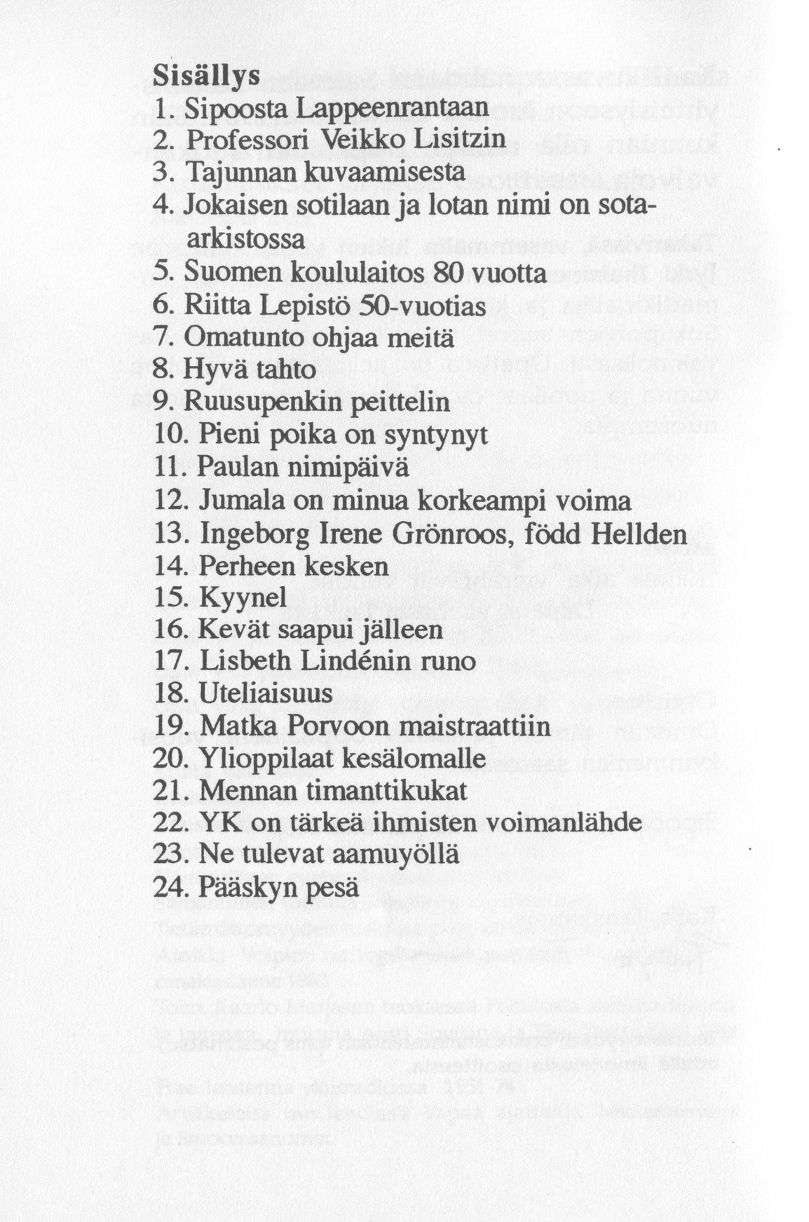 Scanned page 4 of Runoja Sipoosta, VIII osa; complete transcript available below.