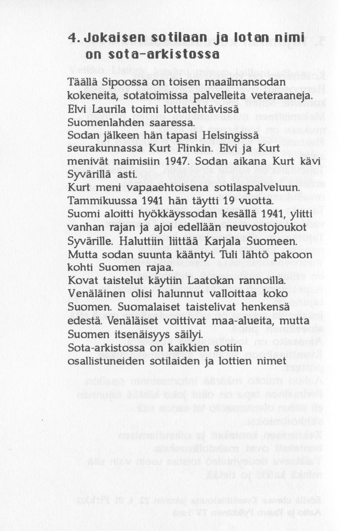 Scanned page 8 of Runoja Sipoosta, VIII osa; complete transcript available below.