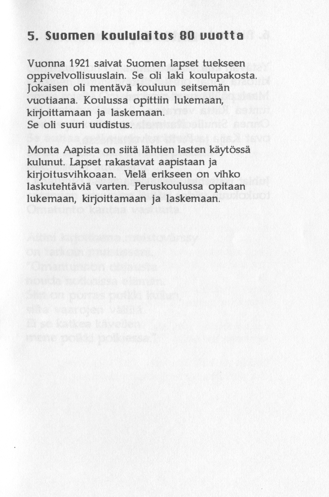 Scanned page 9 of Runoja Sipoosta, VIII osa; complete transcript available below.