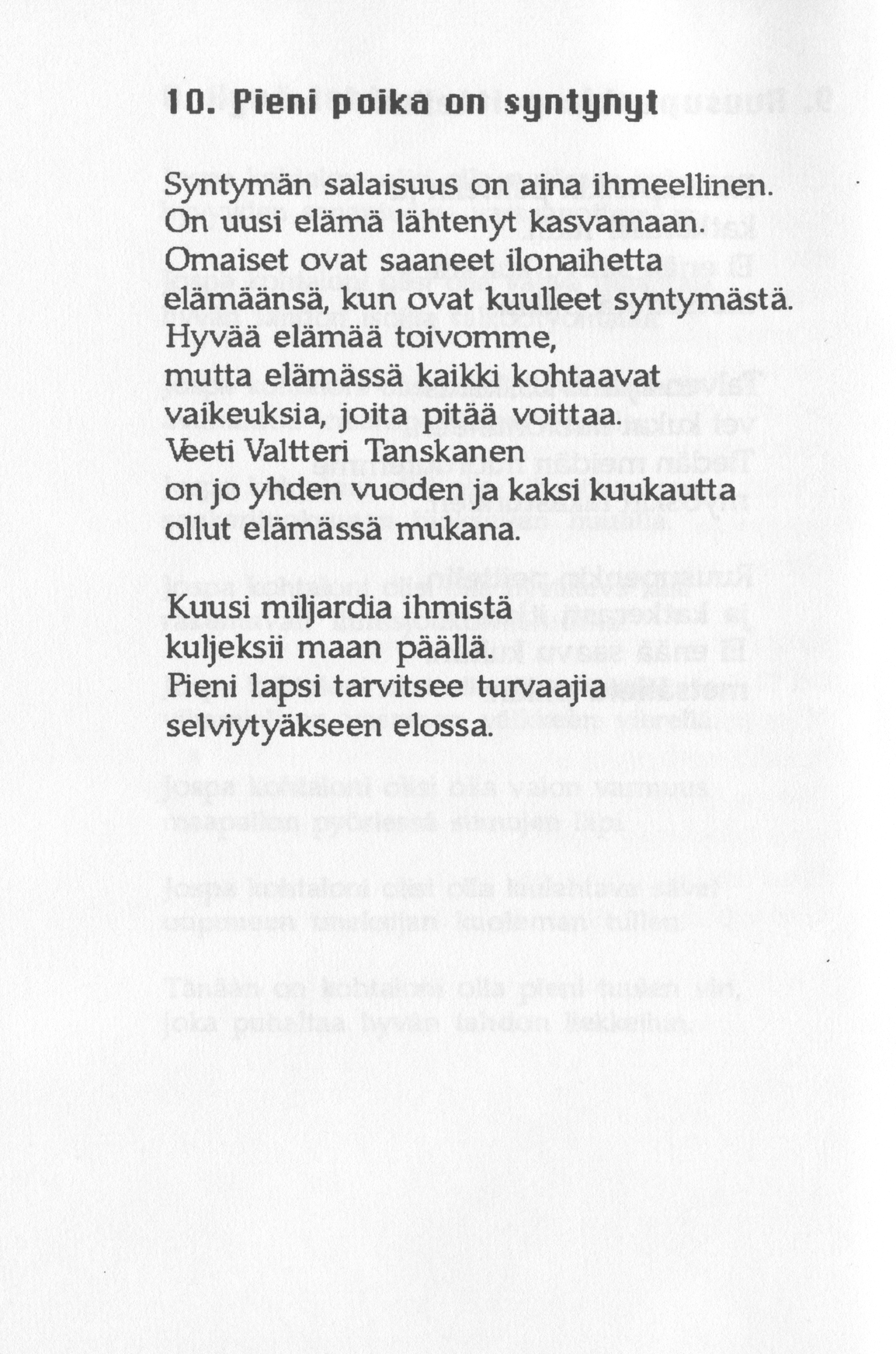 Scanned page 14 of Runoja Sipoosta, VIII osa; complete transcript available below.