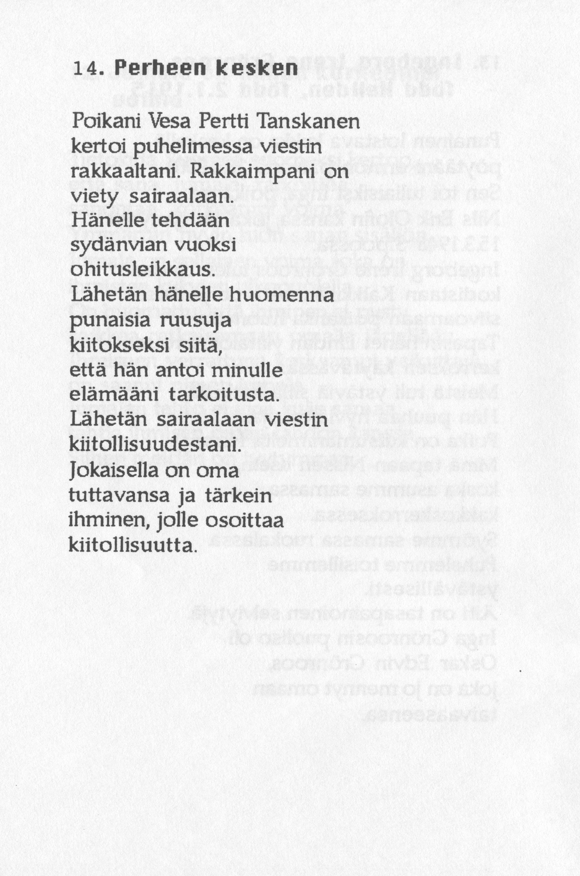 Scanned page 18 of Runoja Sipoosta, VIII osa; complete transcript available below.