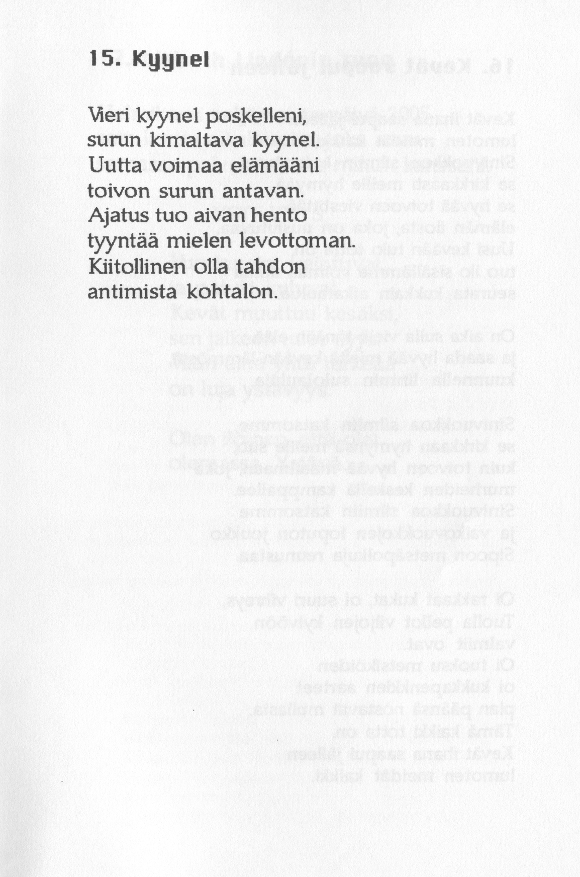 Scanned page 19 of Runoja Sipoosta, VIII osa; complete transcript available below.