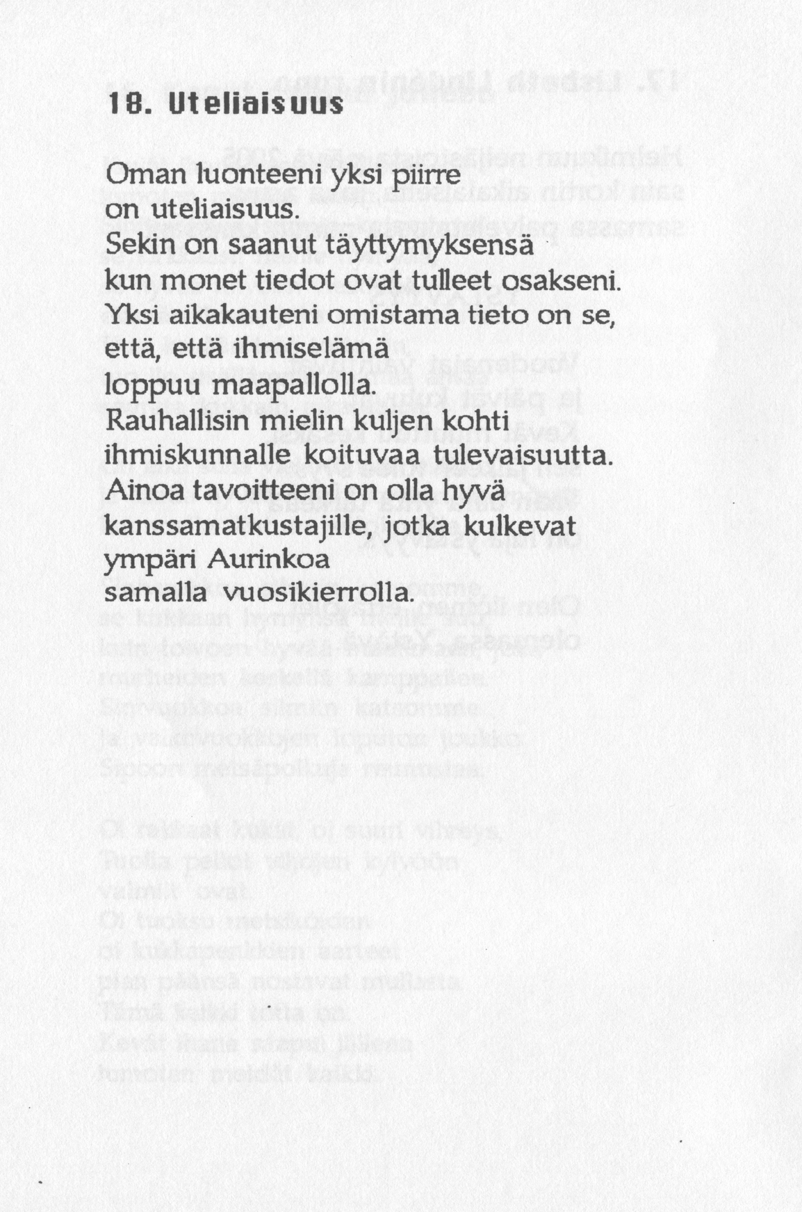 Scanned page 22 of Runoja Sipoosta, VIII osa; complete transcript available below.