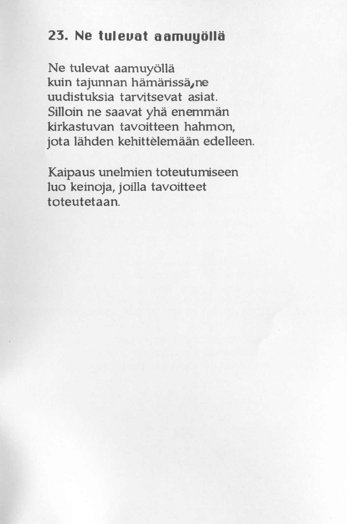 Scanned page 27 of Runoja Sipoosta, VIII osa; complete transcript available below.