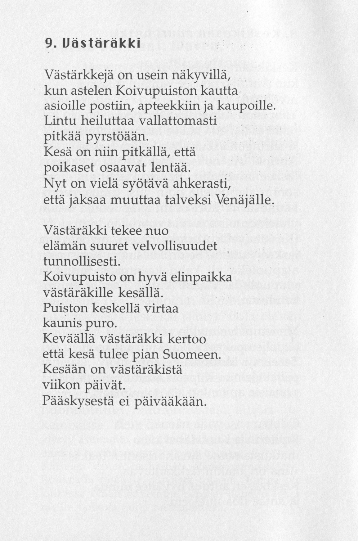 Scanned page 14 of Runoja Sipoosta, osa IX; complete transcript available below.